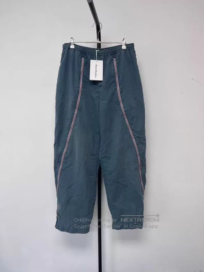 Acne Studios Acne Studios Loose Zip-up Mixed Fabric Drawstring Sport Pa Size US 32 / EU 48 - 1 Thumbnail