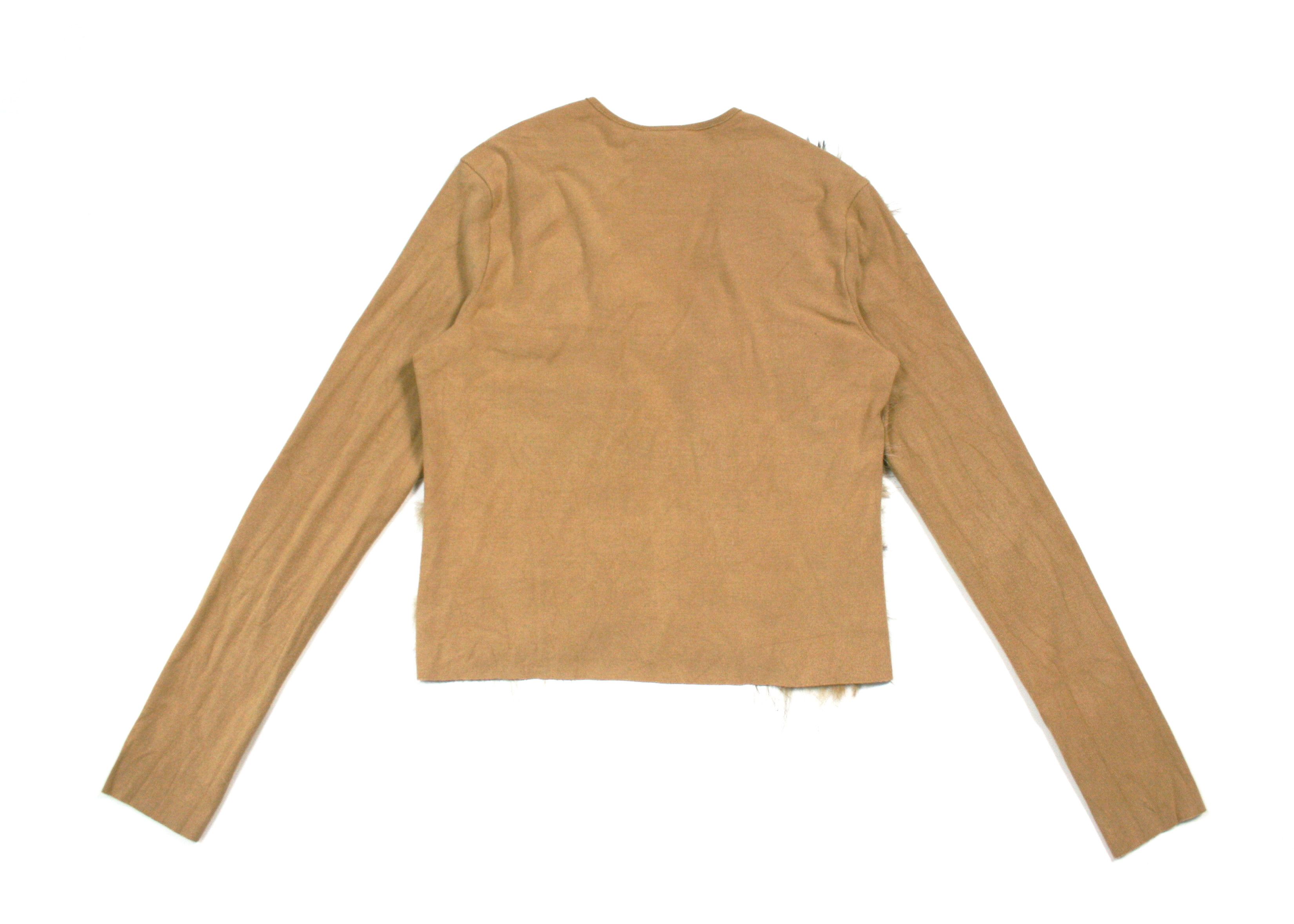 Ferre 90S GF Ferre Faux Fur Cardigan Y2K Vintage Size M / US 6-8 / IT 42-44 - 2 Thumbnail