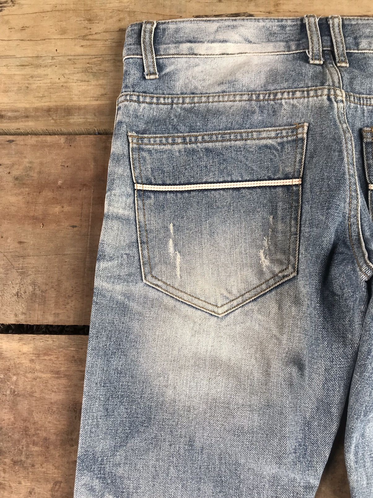 Seditionaries 💥FLARE💥90s STYLE IMPROVES SICK FADES DISTRESSED DENIM F394 Size US 32 / EU 48 - 11 Thumbnail