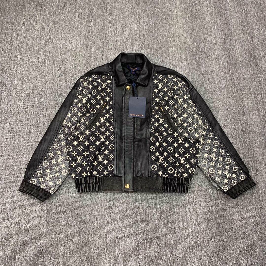 Louis Vuitton Louis Vuitton Cropped Jean leather jacket with presbyopic p Size US M / EU 48-50 / 2 - 1 Thumbnail