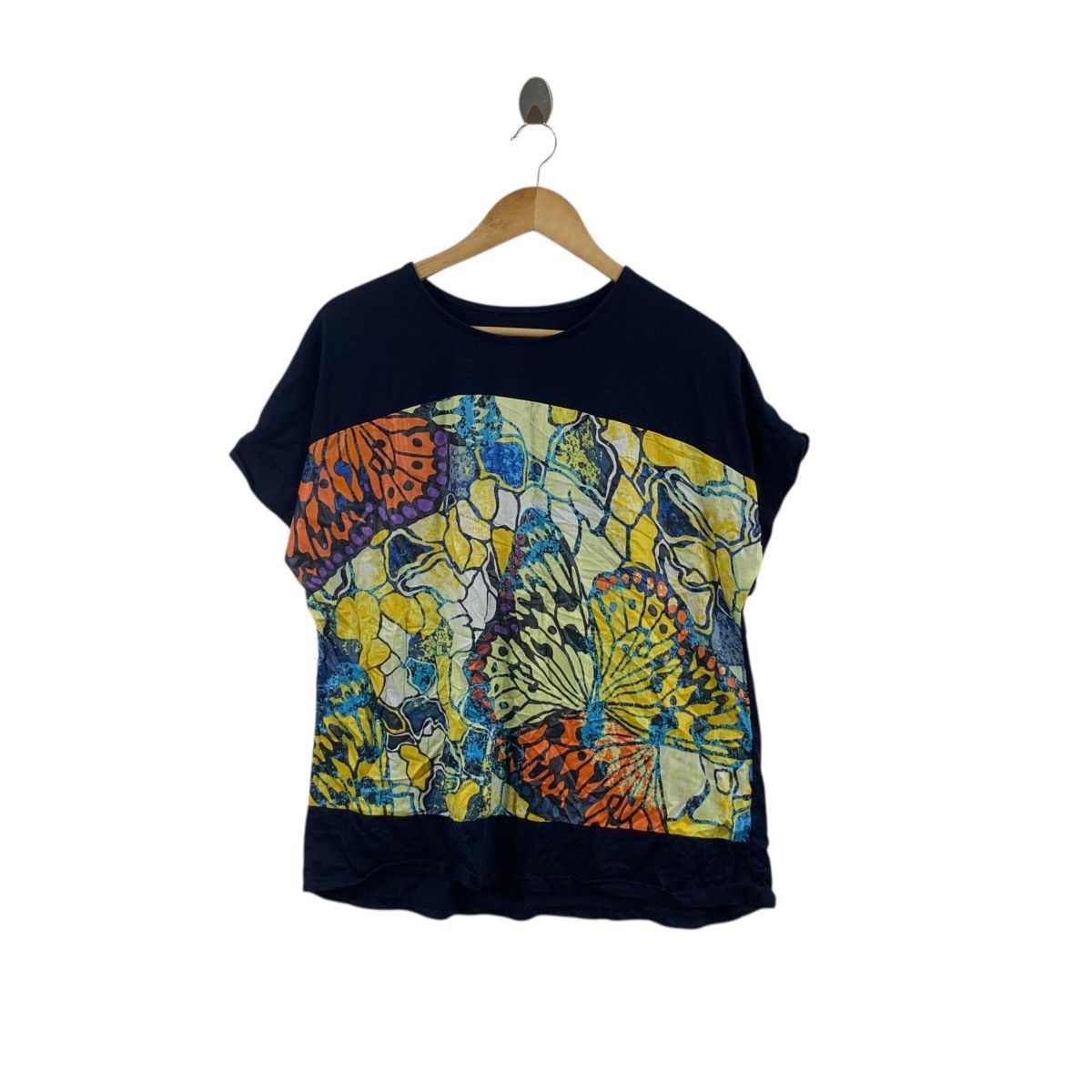 Other ANEEL.K COLLECTION Butterfly Painting Tee Shirt Top Over Size L / US 10 / IT 46 - 1 Thumbnail