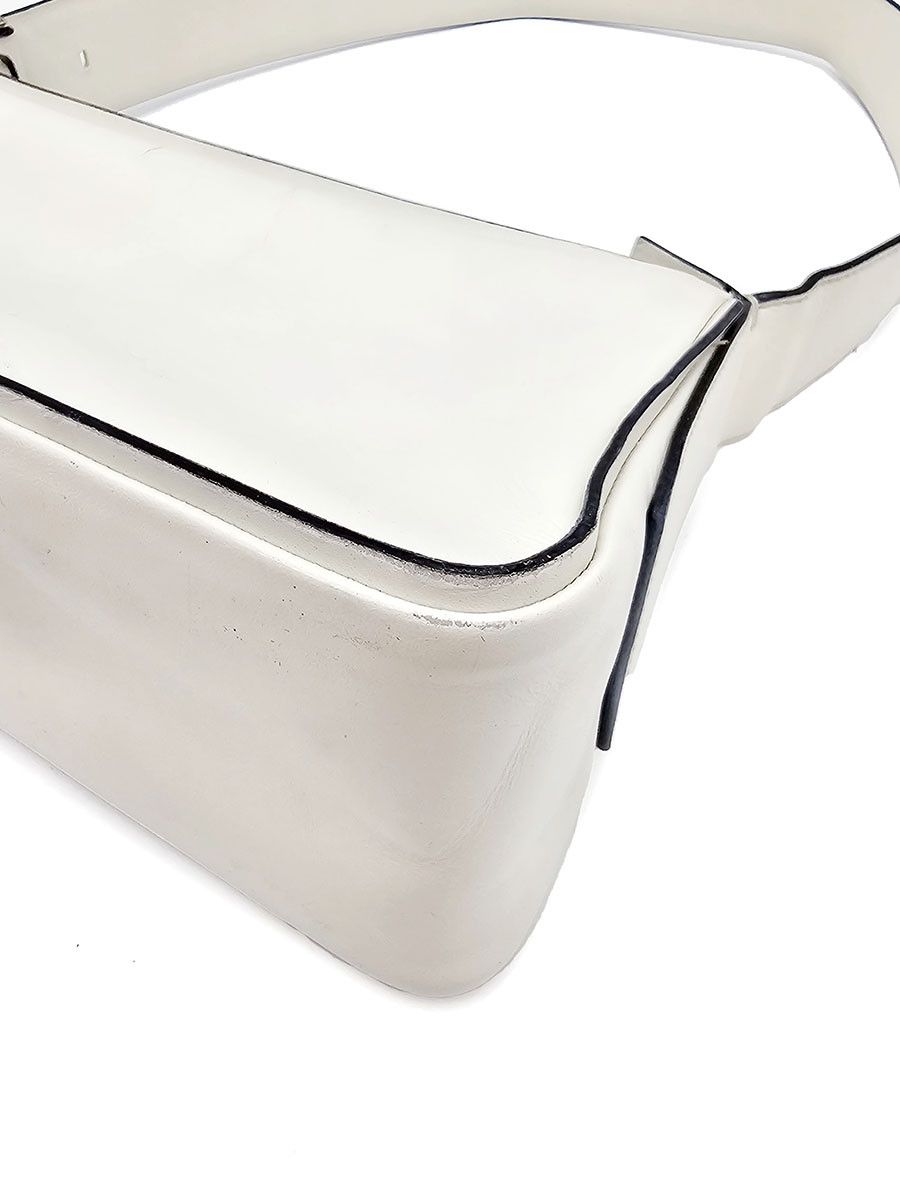 Bally Bally White Leather Zip Shoulder Bag Size ONE SIZE - 7 Thumbnail