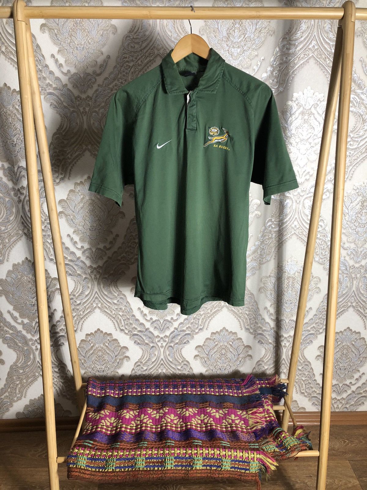 Nike VINTAGE NIKE SOUTH AFRICA RETRO RUGBY JERSEY FOOTBALL 90s Size US L / EU 52-54 / 3 - 1 Thumbnail