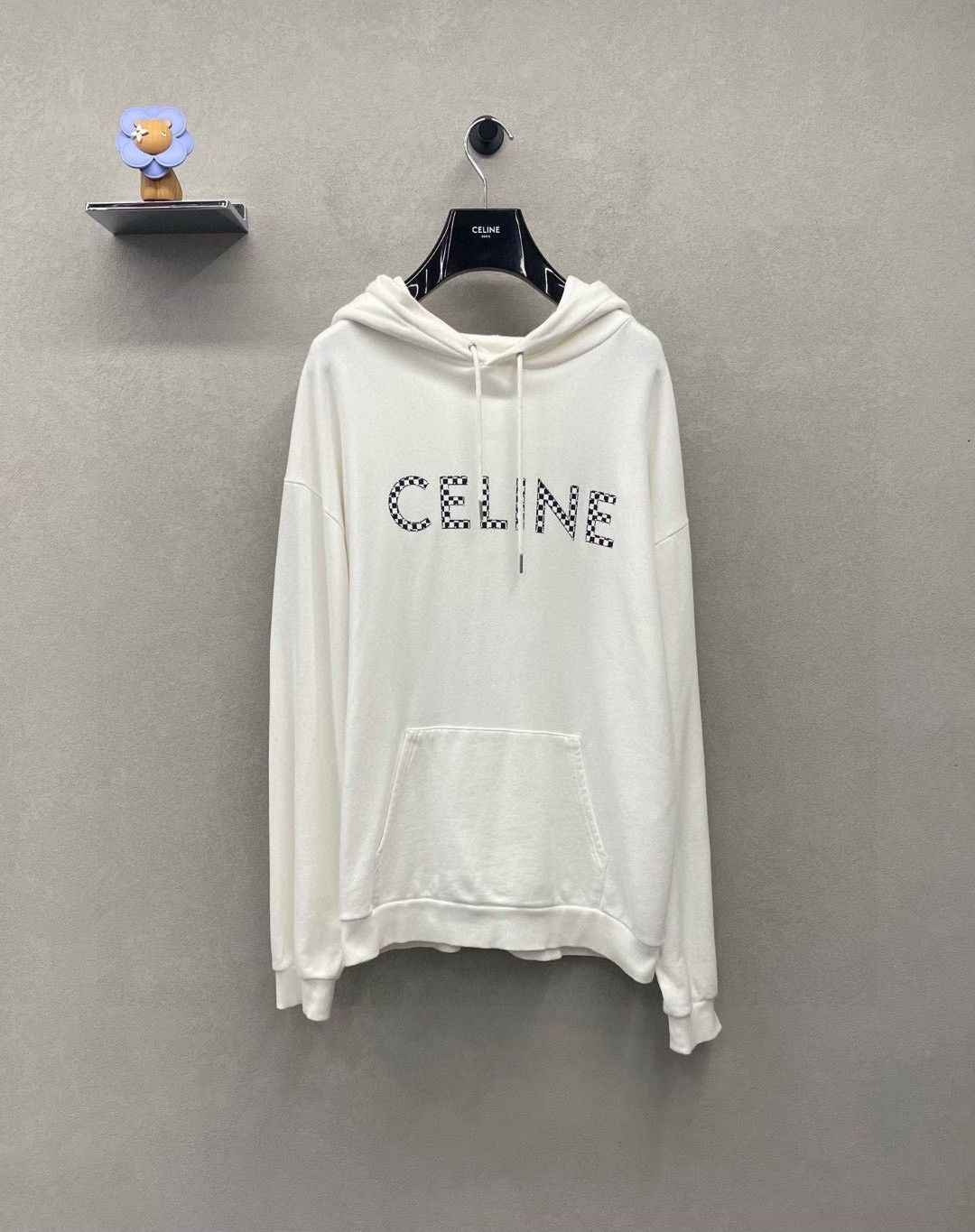 Celine Celine White Logo Sweatshirt Size US XXL / EU 58 / 5 - 1 Thumbnail