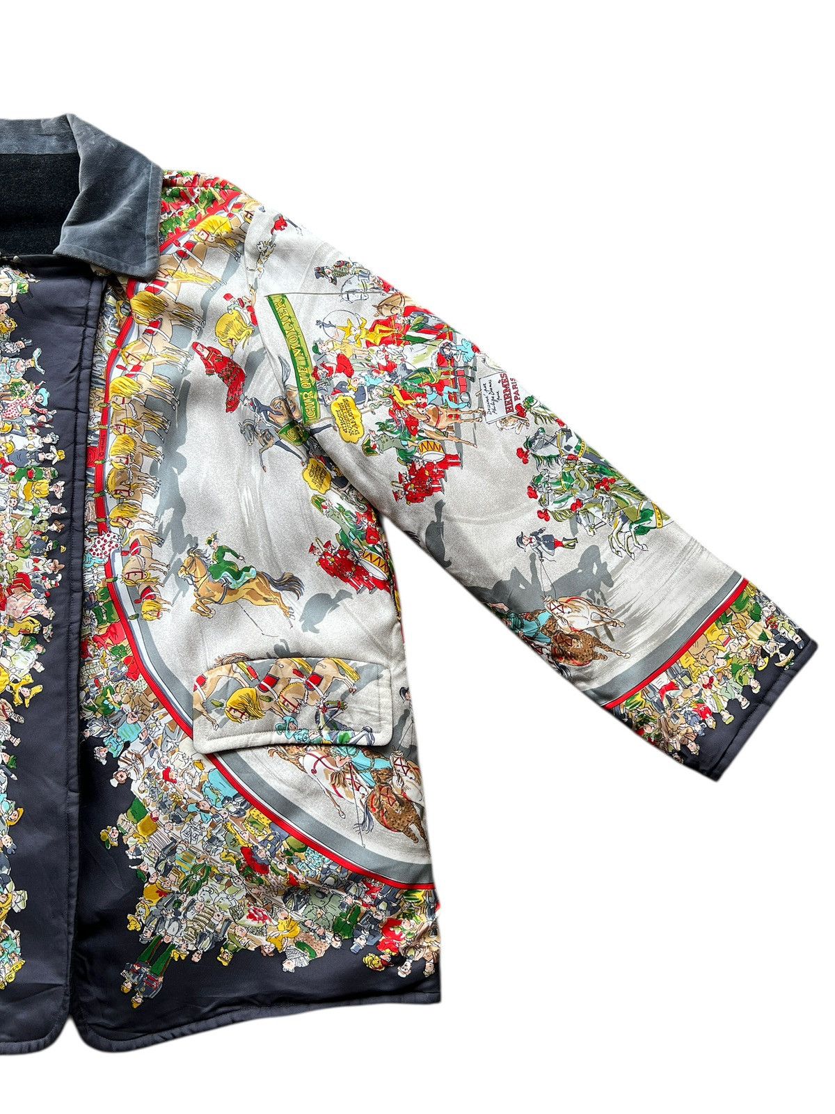 Hermes 🔥 Rare Vintage Hermes Paris Cirque Molier Reversible Jacket Size M / US 6-8 / IT 42-44 - 8 Thumbnail