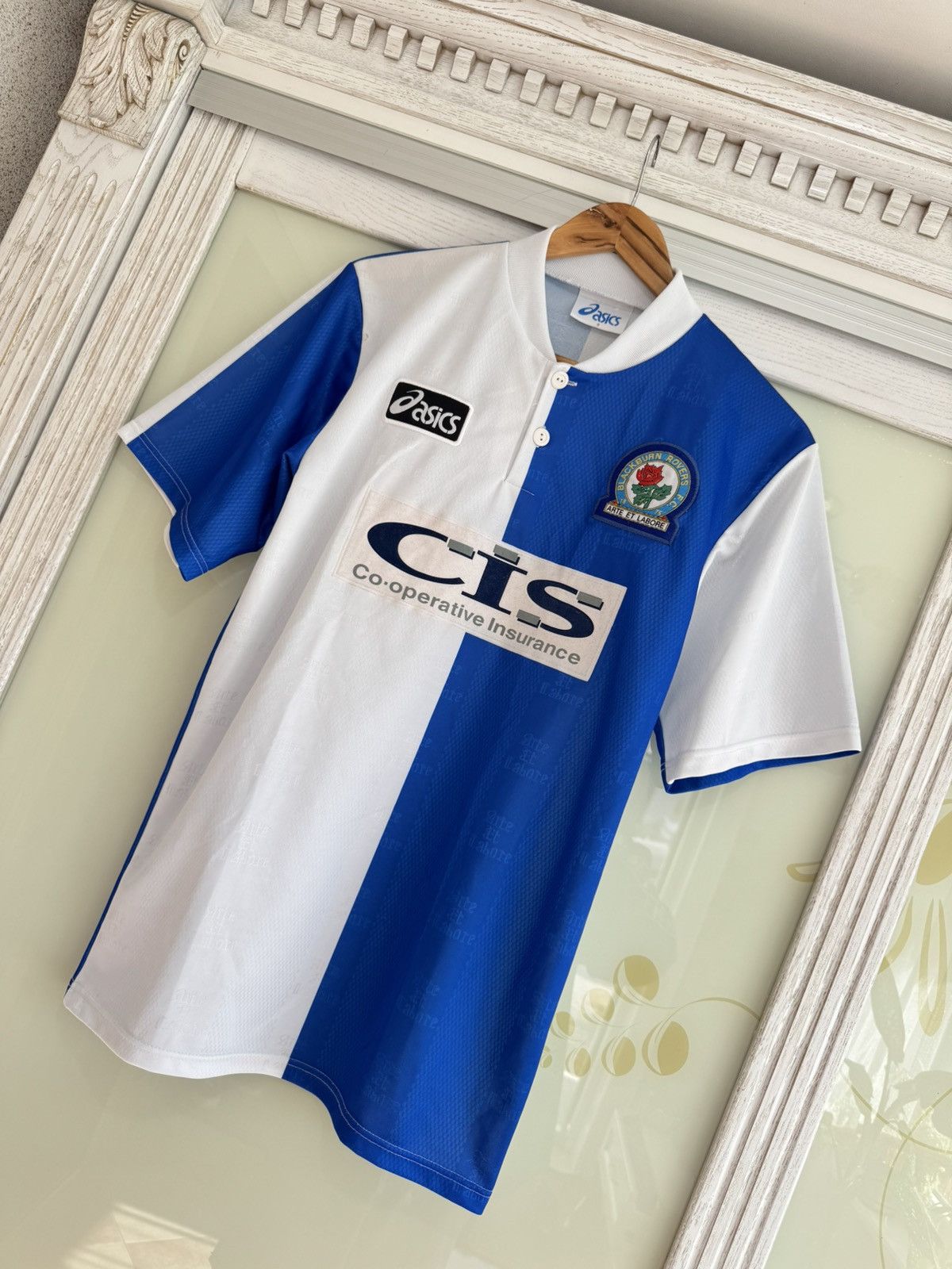 Asics × Vintage Vintage Blackburn Rovers 1996-1998 Home Soccer Jersey Kit Size US S / EU 44-46 / 1 - 4 Thumbnail