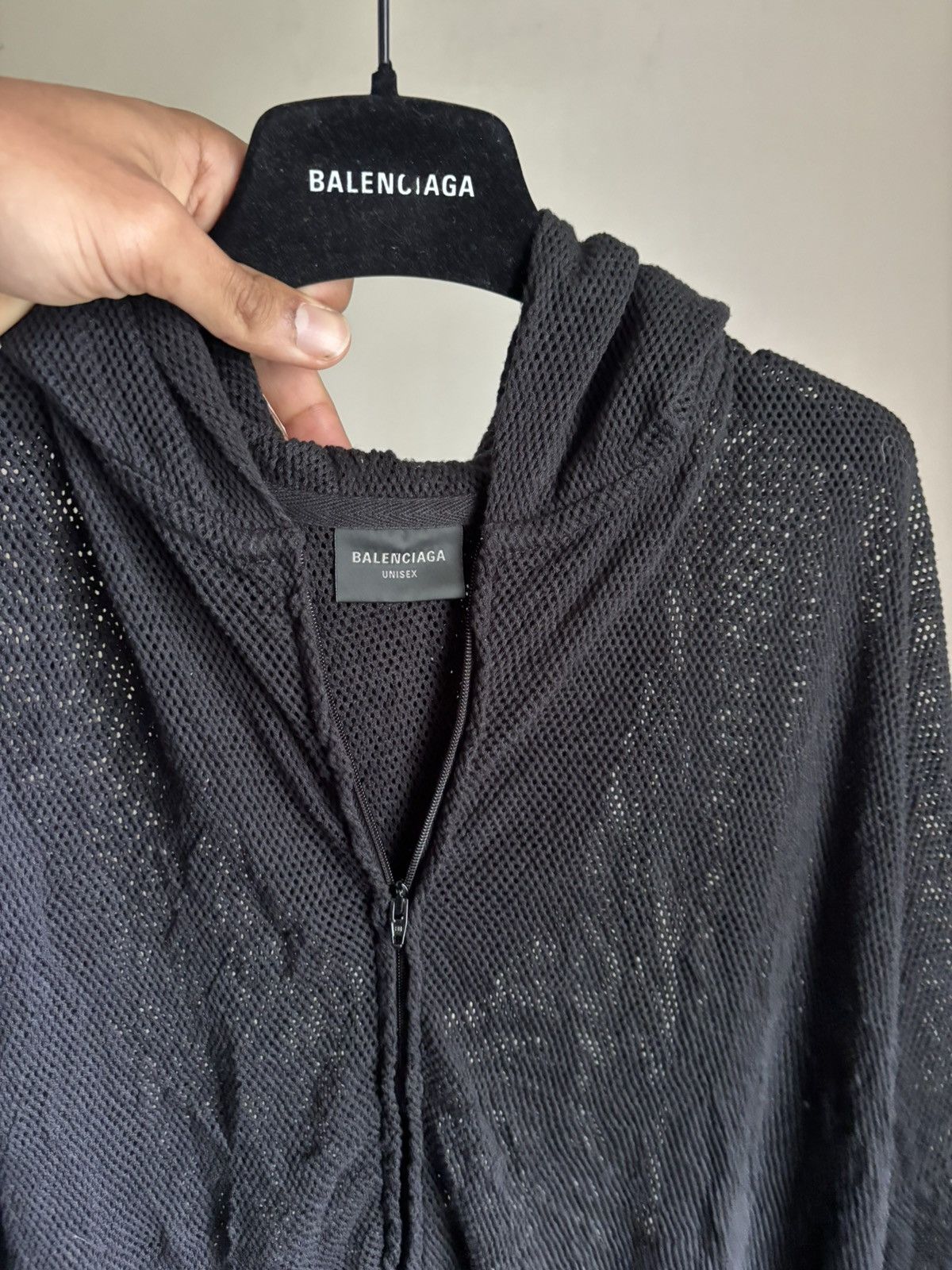 Balenciaga Balenciaga Summer 23 VIC Mesh Raver hoodie Size US L / EU 52-54 / 3 - 5 Thumbnail