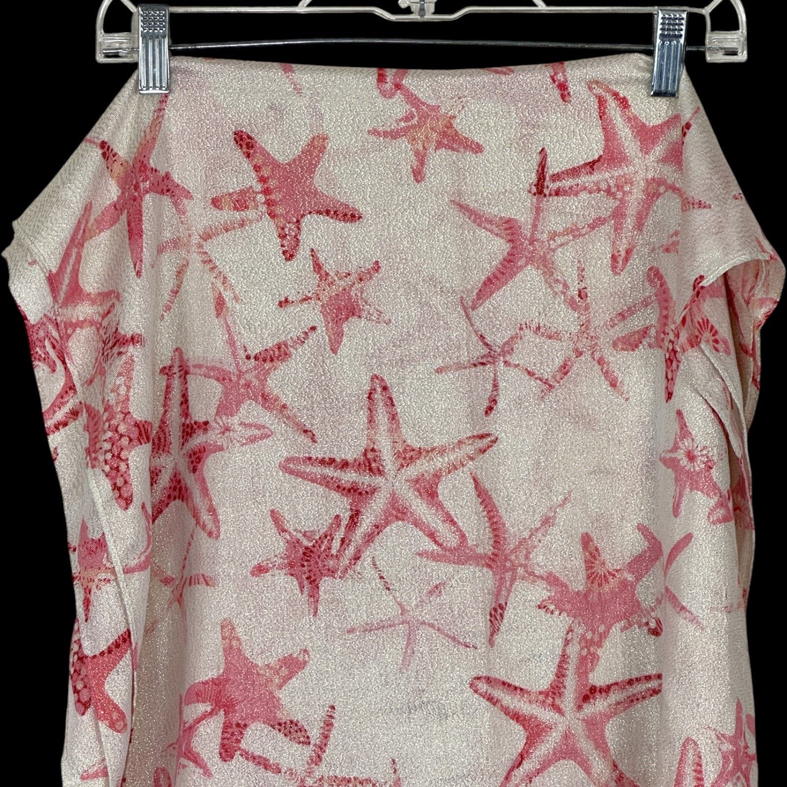 Other Indigo Soul Starfish Scarf Wrap Pink Beige Metallic Size ONE SIZE - 3 Thumbnail