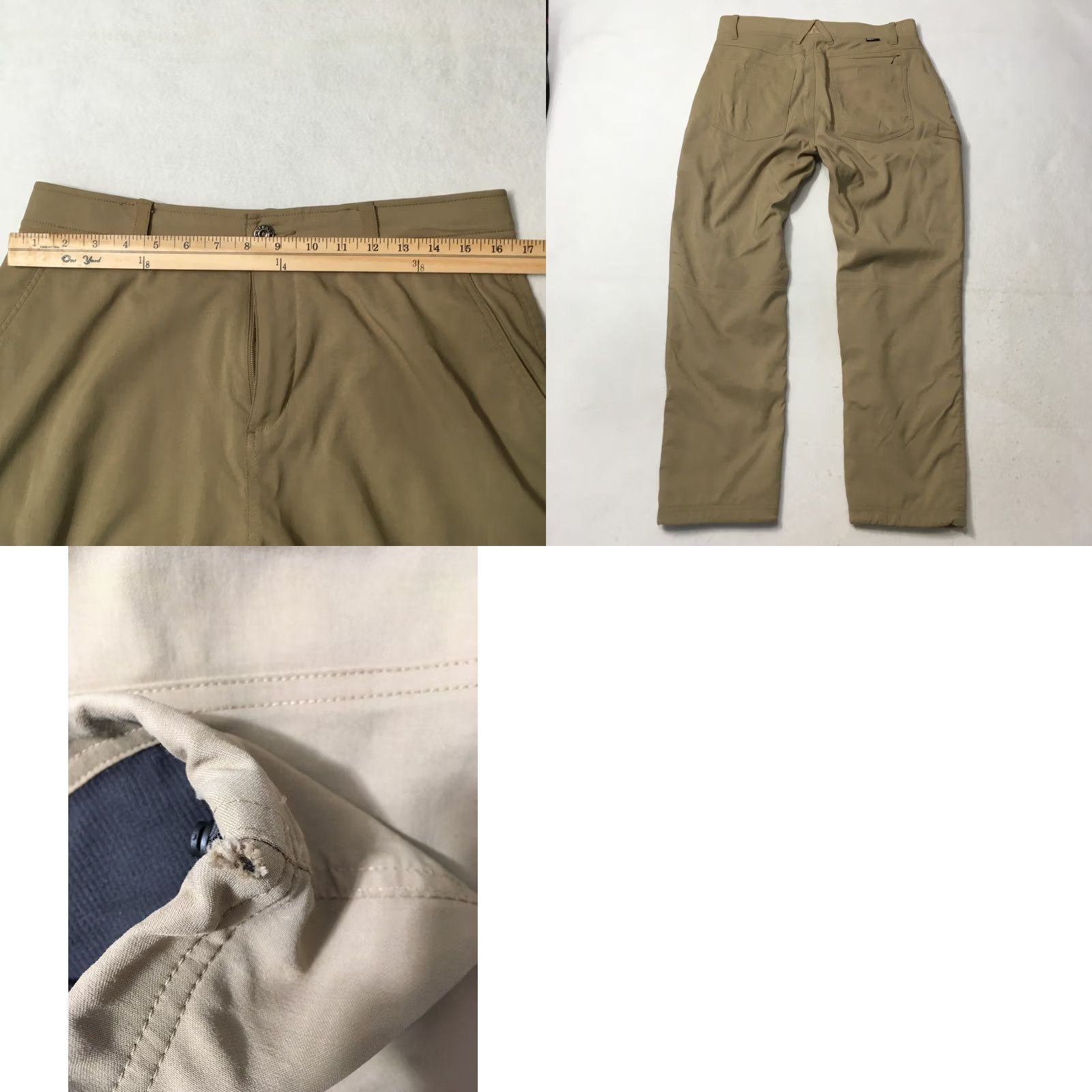 Vintage Gerry Venture Pants Mens 32x30 Khaki Fleece Lined 5 Pocket Size US 32 / EU 48 - 8 Thumbnail
