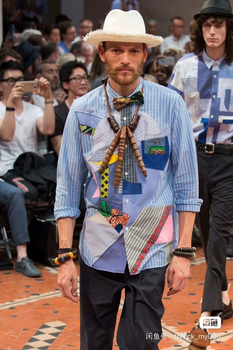 Junya Watanabe Junya Watanabe Man Patchwork Print Shirt Size US M / EU 48-50 / 2 - 3 Thumbnail