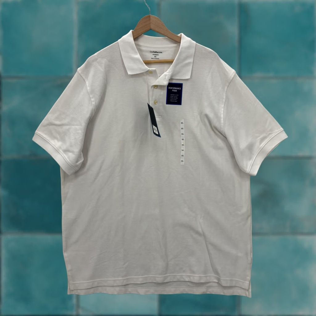 Croft & Barrow Croft & Barrow Polo Shirt Mens XL White Performance Pique Short Sleeve NWT Size US XL / EU 56 / 4 - 1 Thumbnail