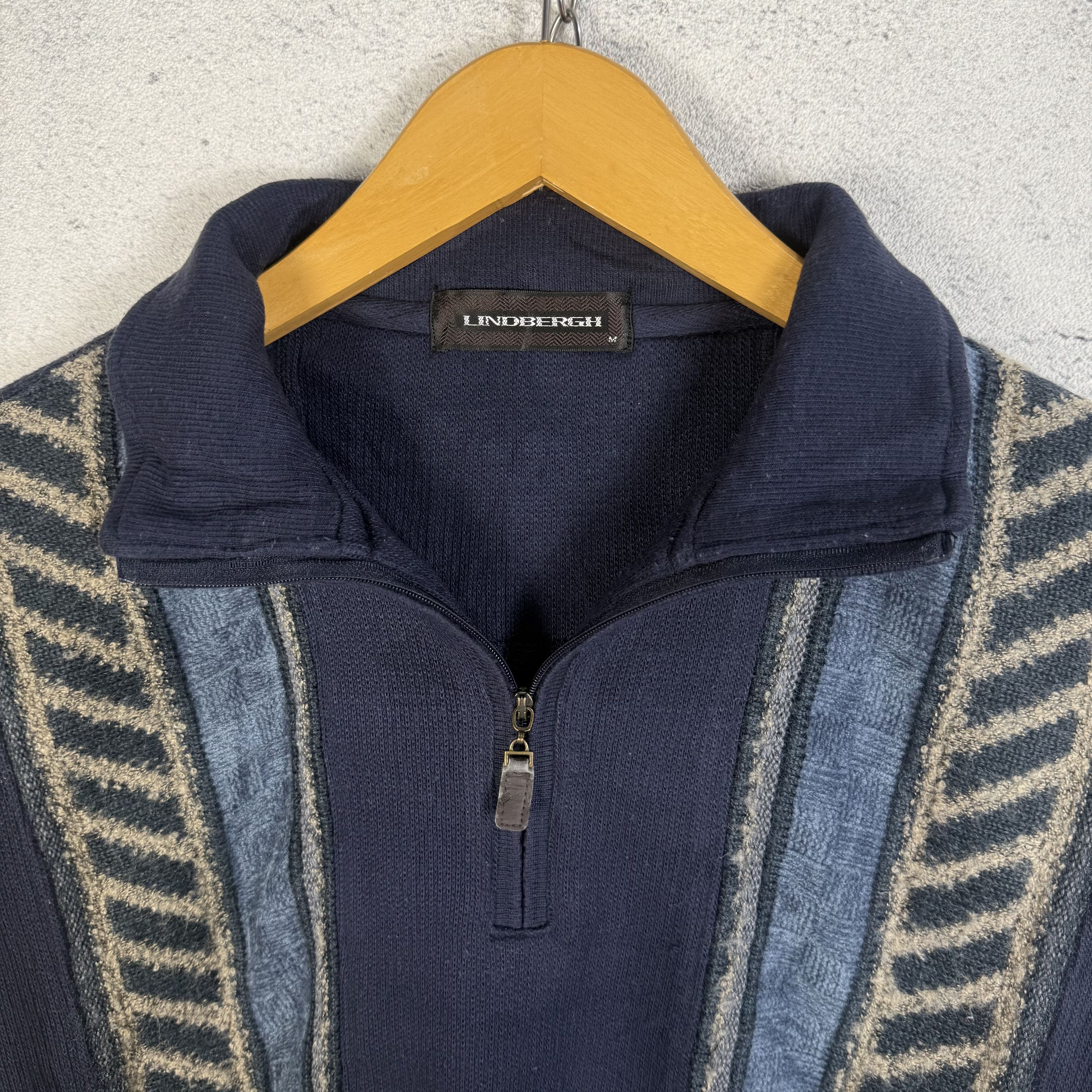 Lindbergh Vintage 90s Lindbergh Halfzip Sweatshirt Crewneck Size US M / EU 48-50 / 2 - 4 Thumbnail