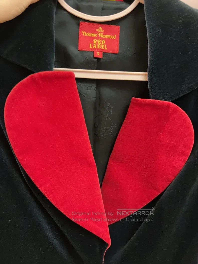 Vivienne Westwood Vivienne Westwood Velvet Saturn Heart Pattern Suit Jacket Size L / US 10 / IT 46 - 1 Thumbnail