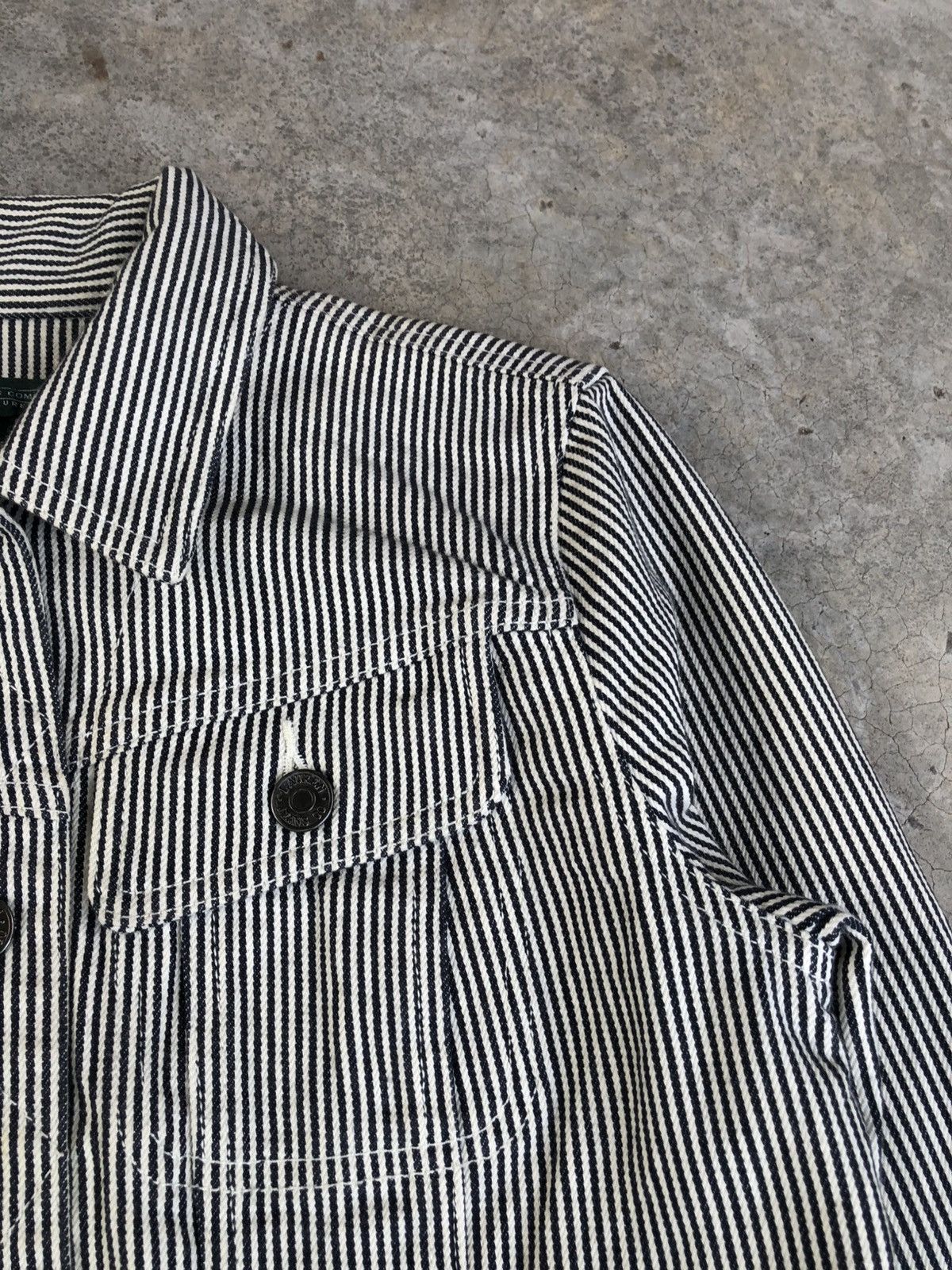 Lauren Ralph Lauren LRL Ralph Lauren Hickory Stripe Denim Jacket Size US S / EU 44-46 / 1 - 6 Thumbnail