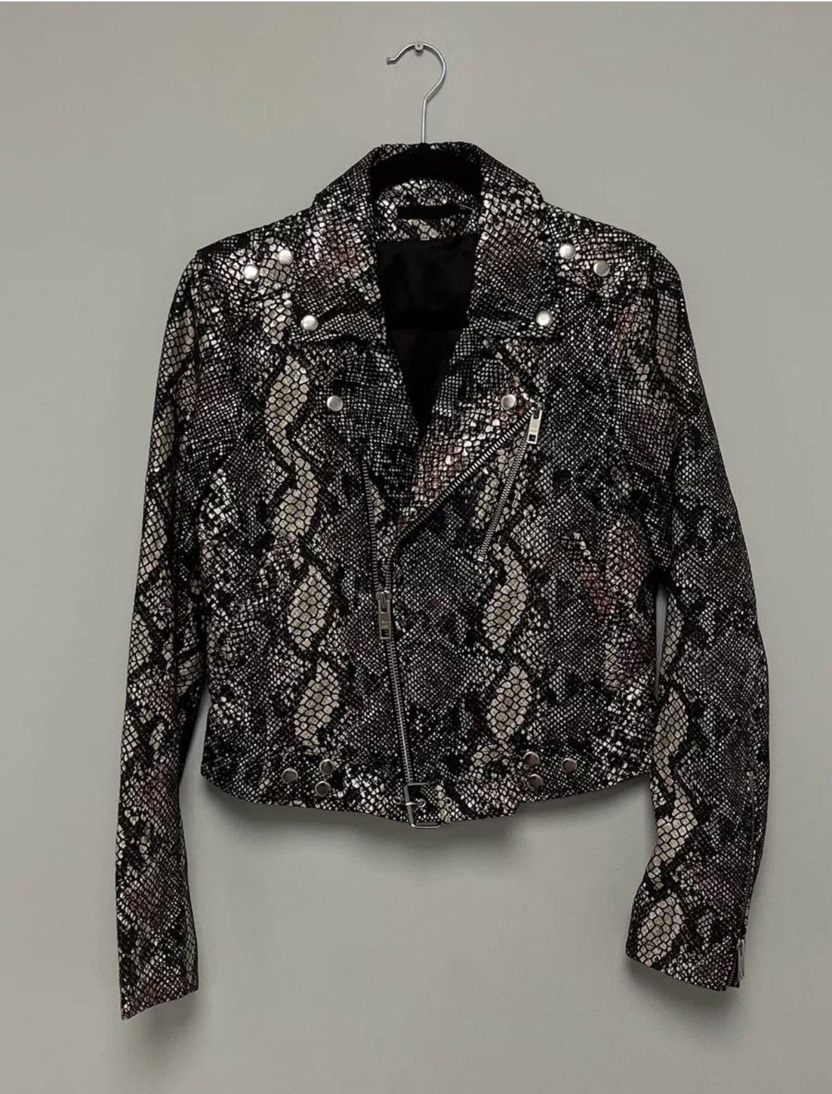 Blk Dnm Snakeskin jacket. Small Size S / US 4 / IT 40 - 4 Thumbnail