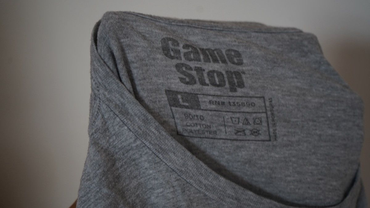 Vintage Heather Gray Vintage Gamestop Tee Size US L / EU 52-54 / 3 - 4 Thumbnail