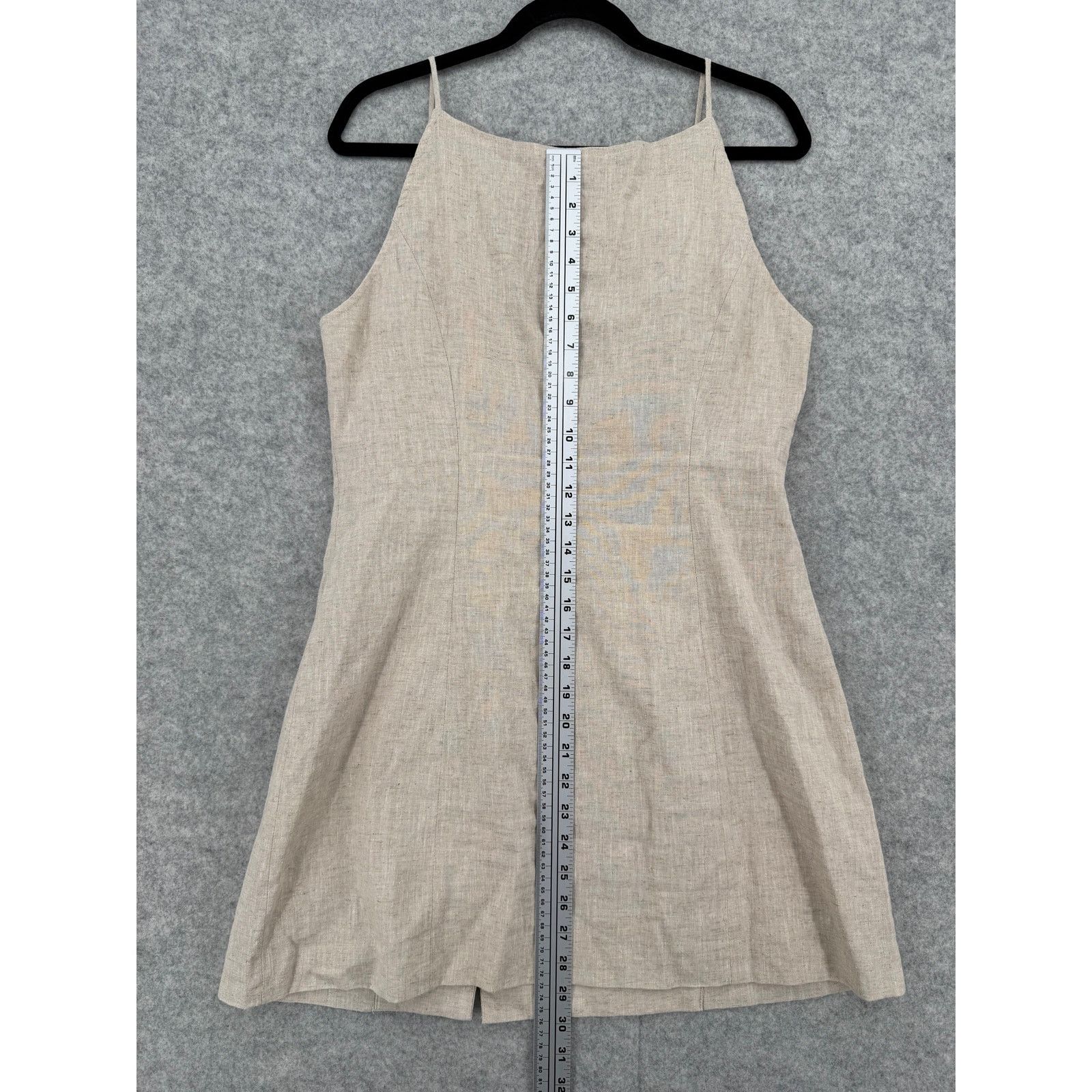 SNDYS. Allegra Linen Beige/Tan Mini Dress Size X-LARGE