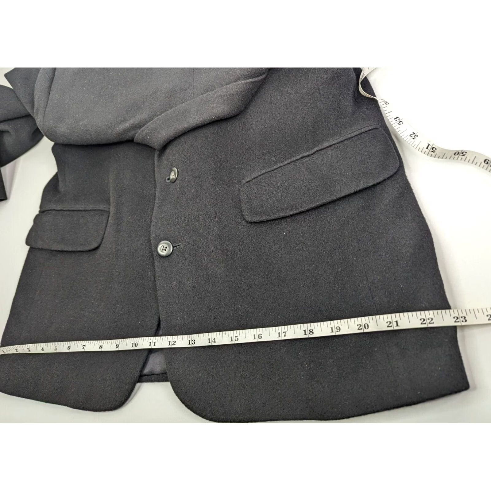 Vintage Robert Stock Black Blazer 2 Button Sport Coat Men’s 40 Reg Size 40R - 6 Thumbnail