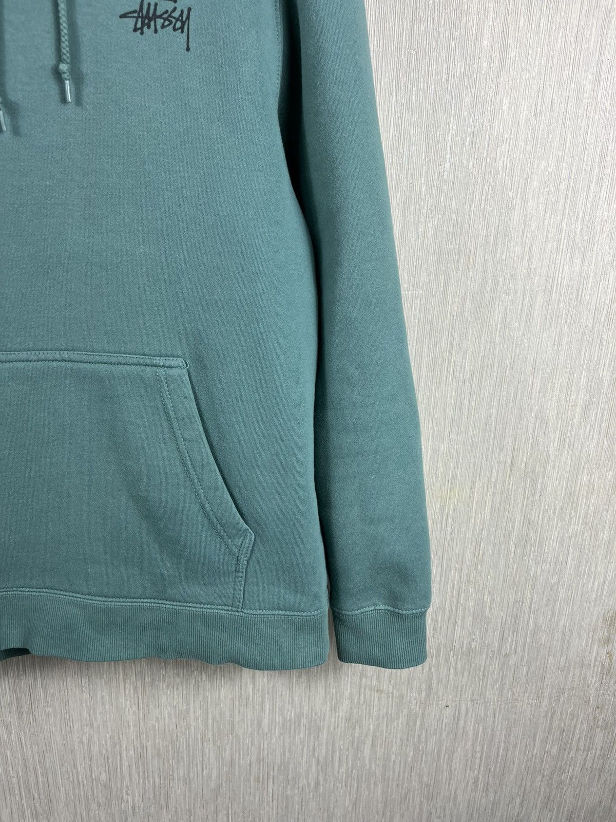 Stussy × Vintage Vintage Stussy basic y2k hoodie sweatshirt sea green rare Size US S / EU 44-46 / 1 - 6 Thumbnail