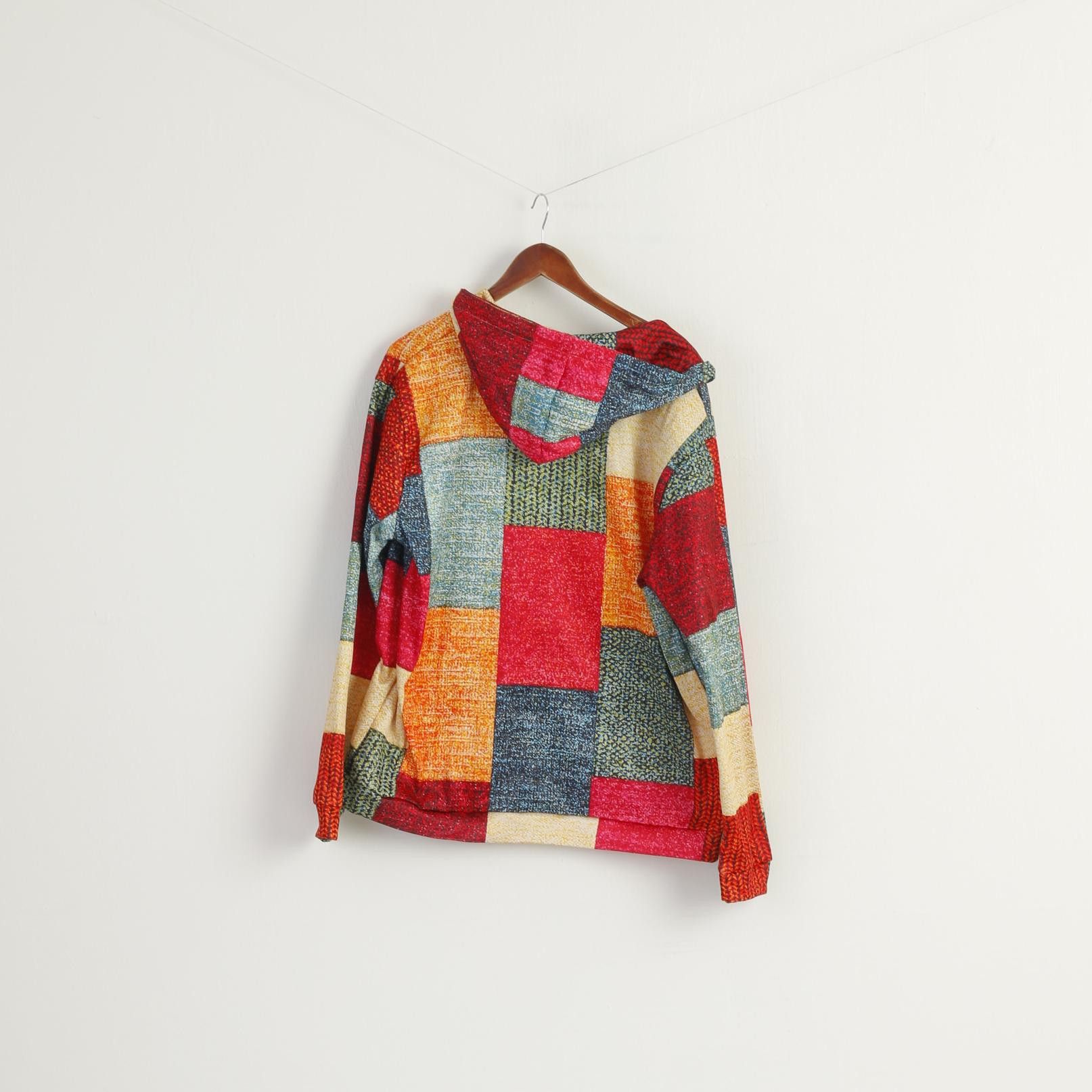 Vintage Vintage Men L Sweatshirt Multicolour Patchwork 9576 Size US L / EU 52-54 / 3 - 6 Thumbnail