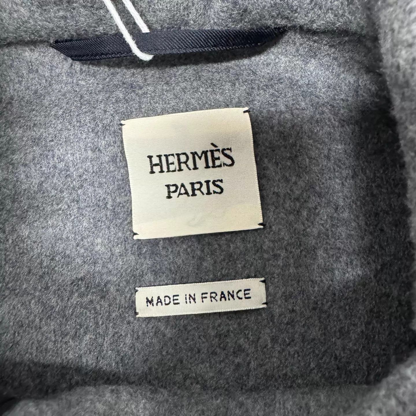 Hermes Hermes Gray Leather Cashmere Short Coat Old Money Size XS / US 0-2 / IT 36-38 - 6 Thumbnail