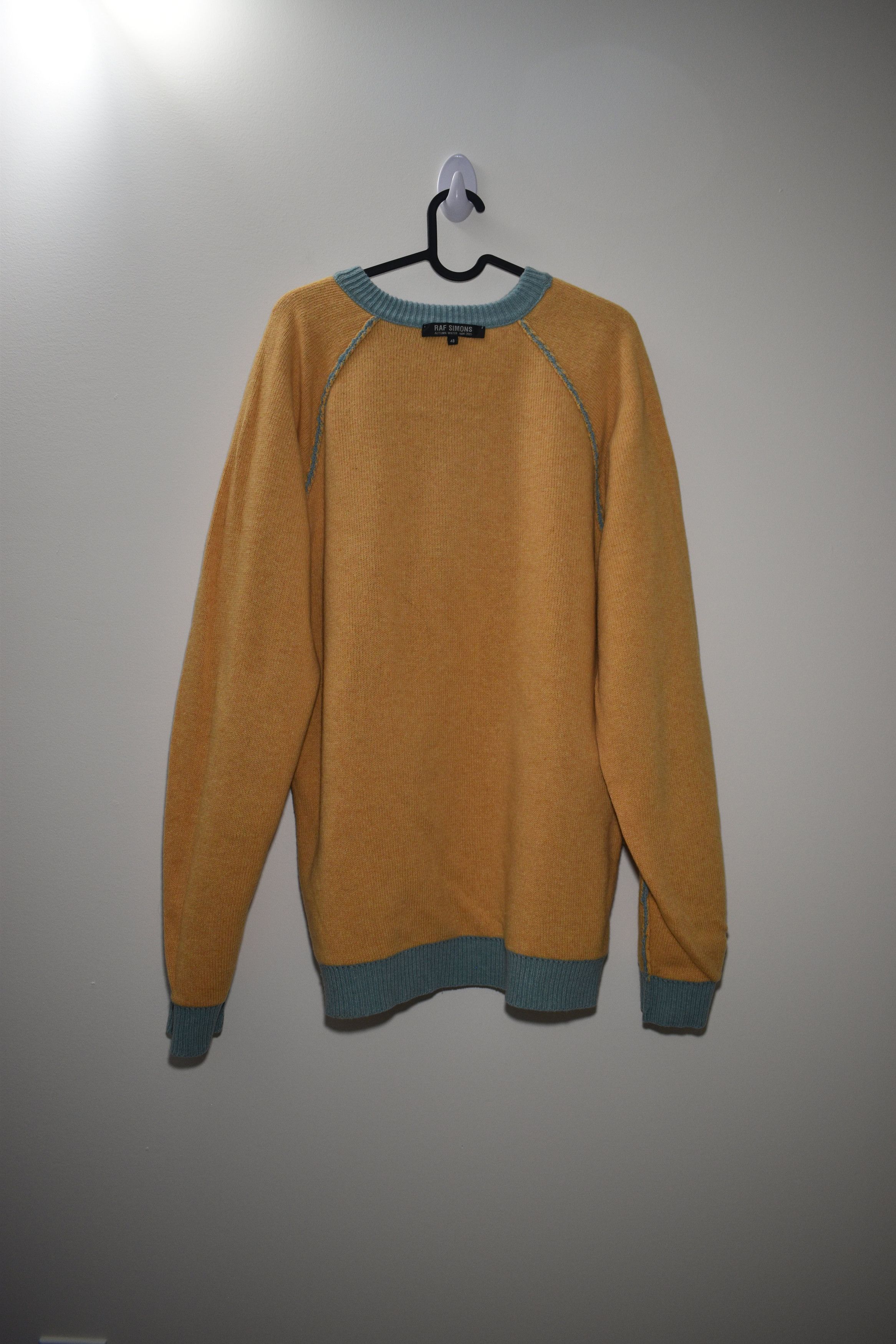 Raf Simons Raf Simons AW04/05 Waves Exiles Everywhere We Go Knit Mint Size US M / EU 48-50 / 2 - 4 Thumbnail