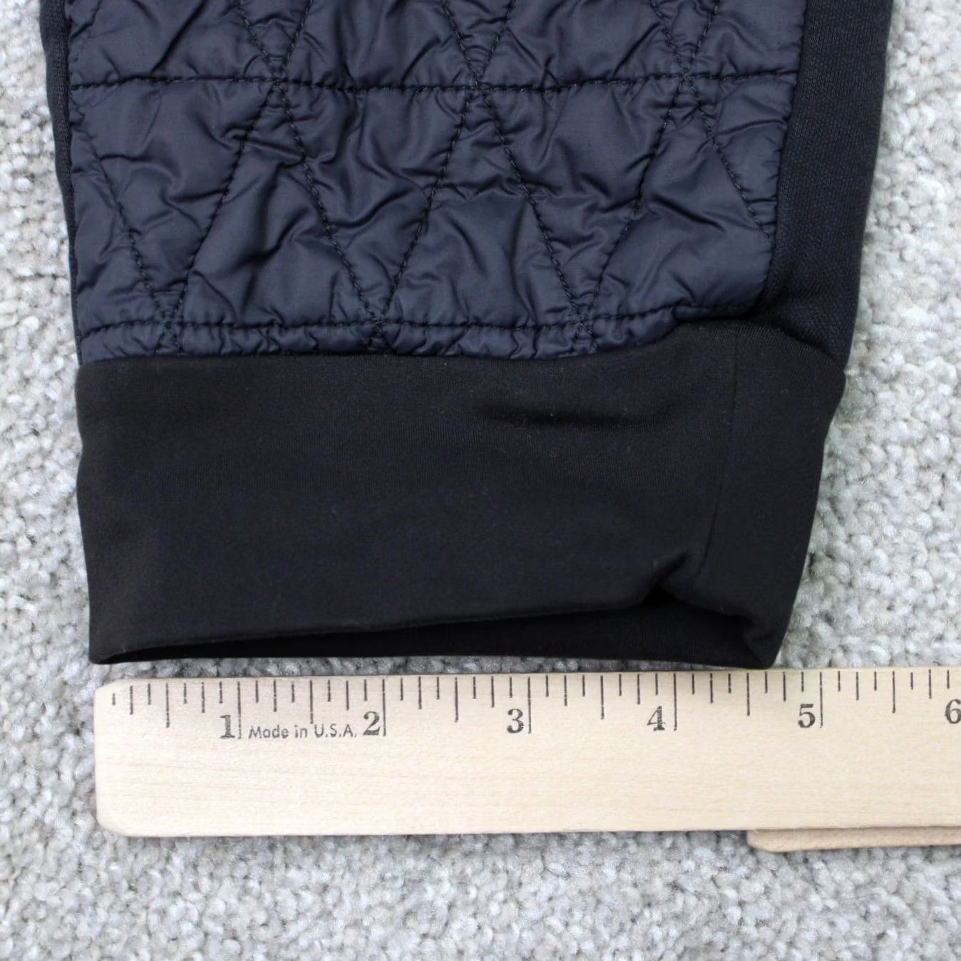 Athleta Athleta Womens 4 Black Solstice Quilted Joggers Drawstring Pants Activewear/Outdoor Athleisure Tapered Inseam 30in Pockets Size 27" / US 4 / IT 40 - 4 Thumbnail