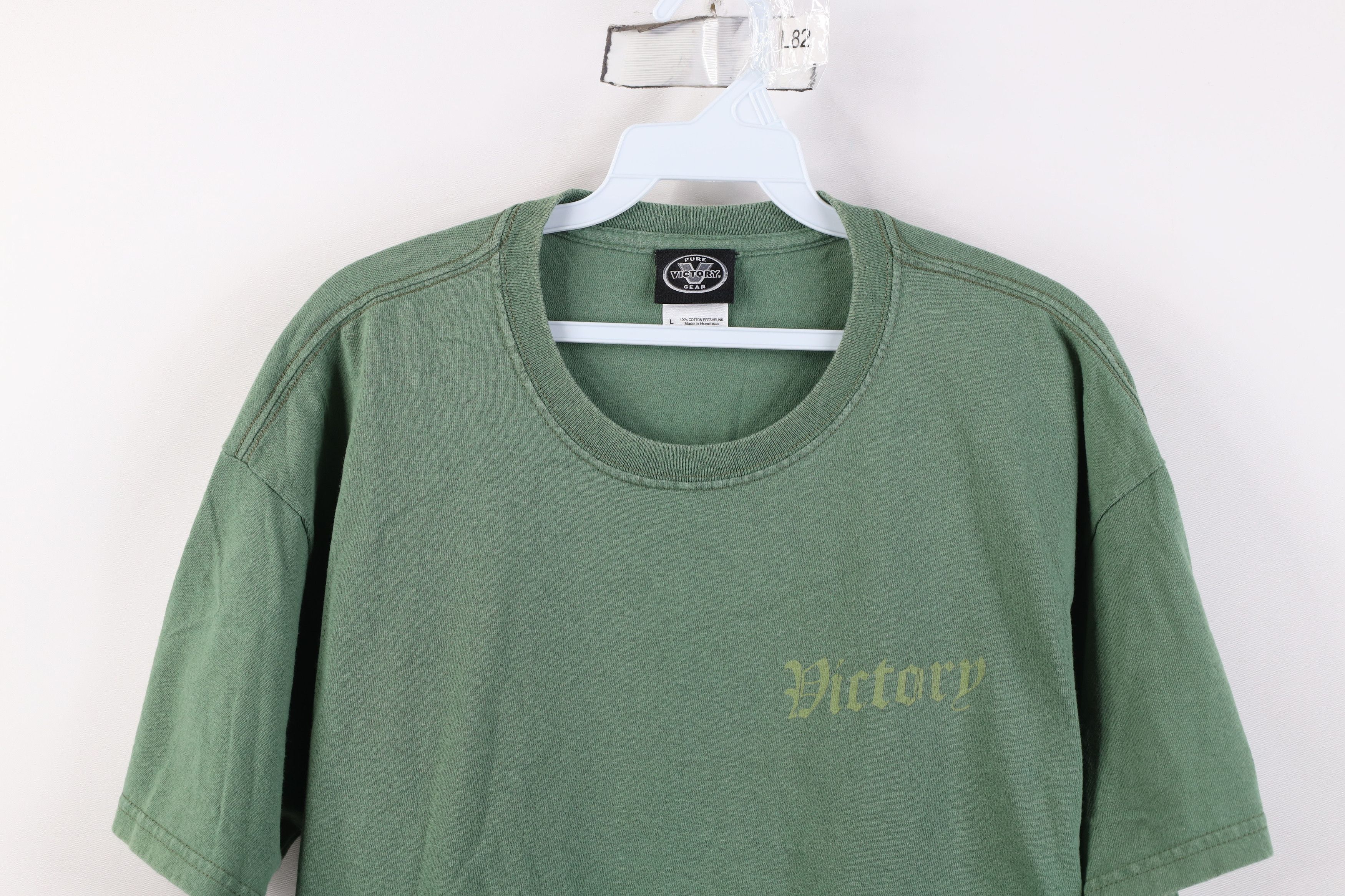 Vintage Vintage Victory Motorcycle Spell Out Skull Military T-Shirt Size US L / EU 52-54 / 3 - 2 Thumbnail