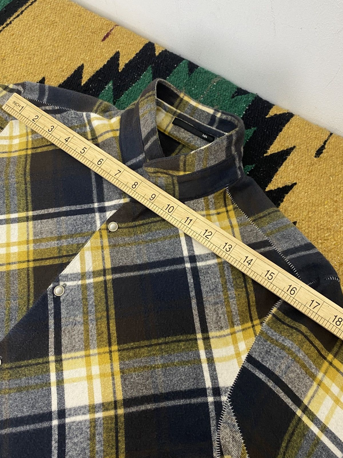 Bajra Bajra Japan Panelled Plaid Flannel Shirt Made in Japan Size US M / EU 48-50 / 2 - 4 Thumbnail