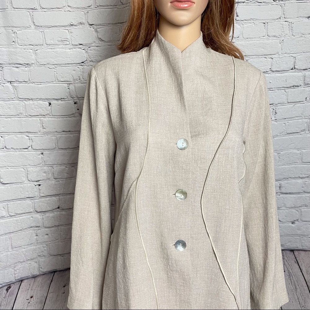 Other New EMMELLE Beige Long Sleeve Jacket Size S Size S / US 4 / IT 40 - 3 Thumbnail