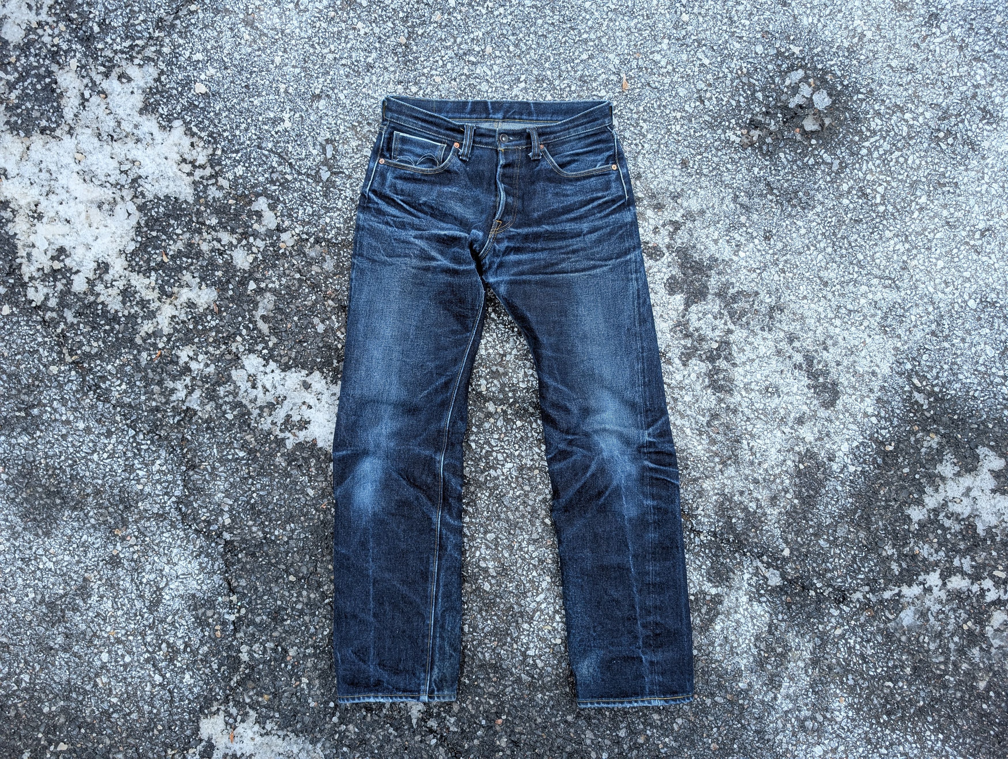 Samurai Jeans Samurai S3000VX 25Oz Selvedge Straight Cut Benkei Size US 33 - 1 Thumbnail