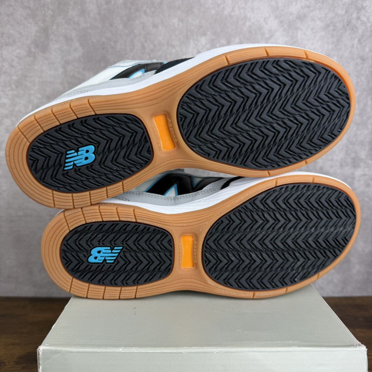 New Balance NEW New Balance Numeric 808 Tiago Lemos White Aqua NM808BYS Size US 9.5 / EU 42-43 - 7 Thumbnail