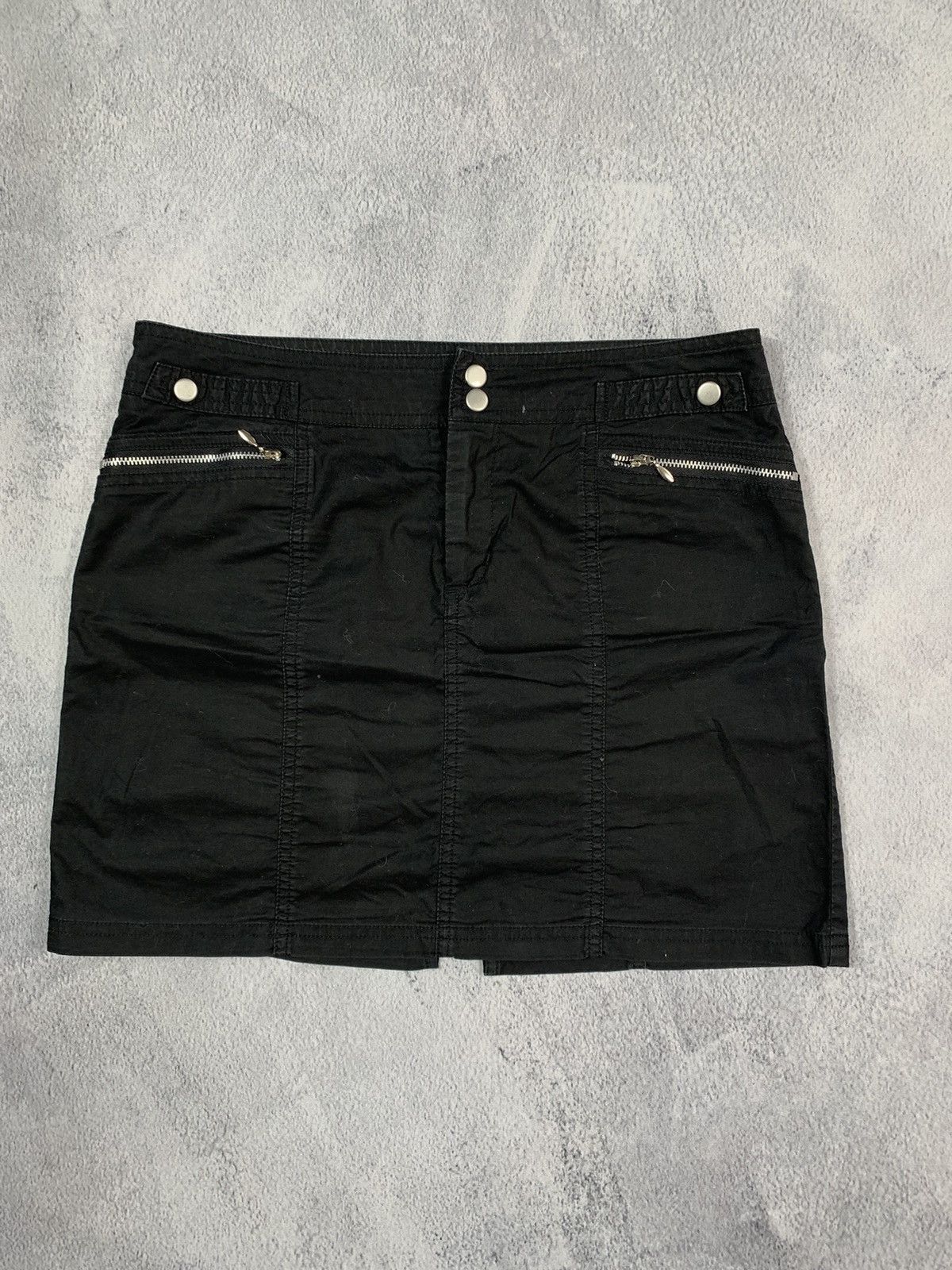 Japanese Brand × Vintage Vintage Y2K Avant Garde bondage mini skirt opium streetwear Size 31" - 1 Thumbnail