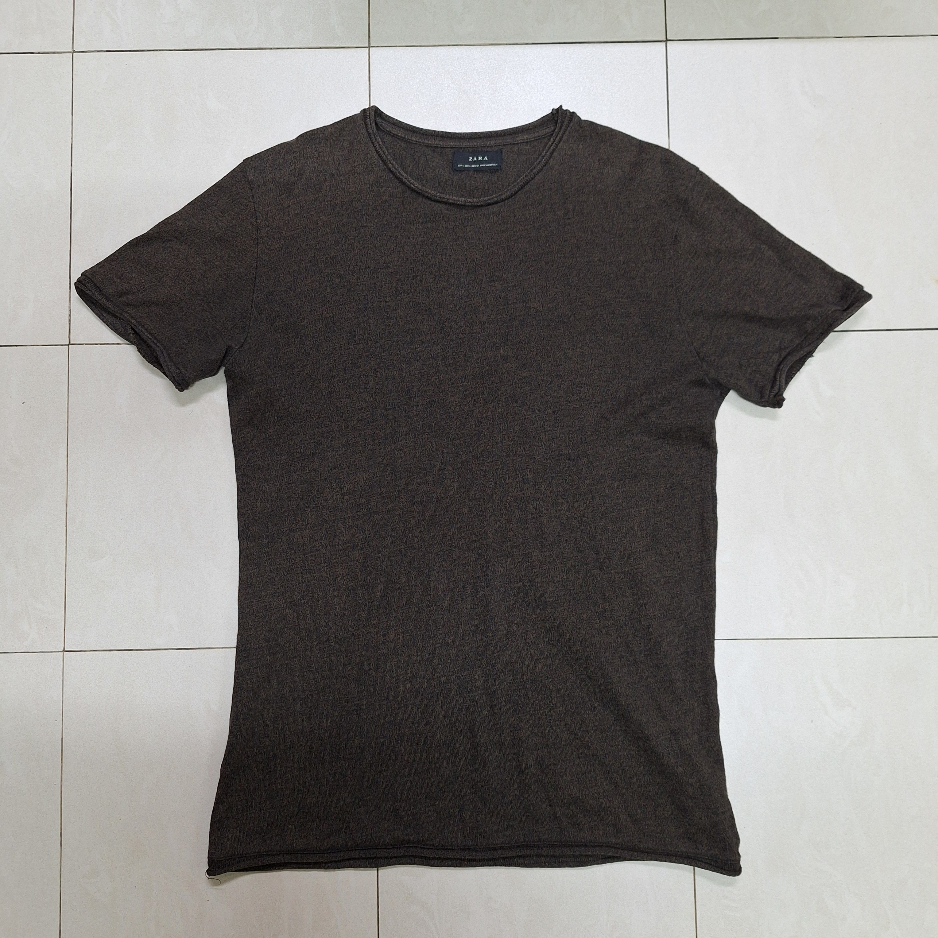 Zara Zara Dark Green Texture T Shirt Size US S / EU 44-46 / 1 - 1 Thumbnail