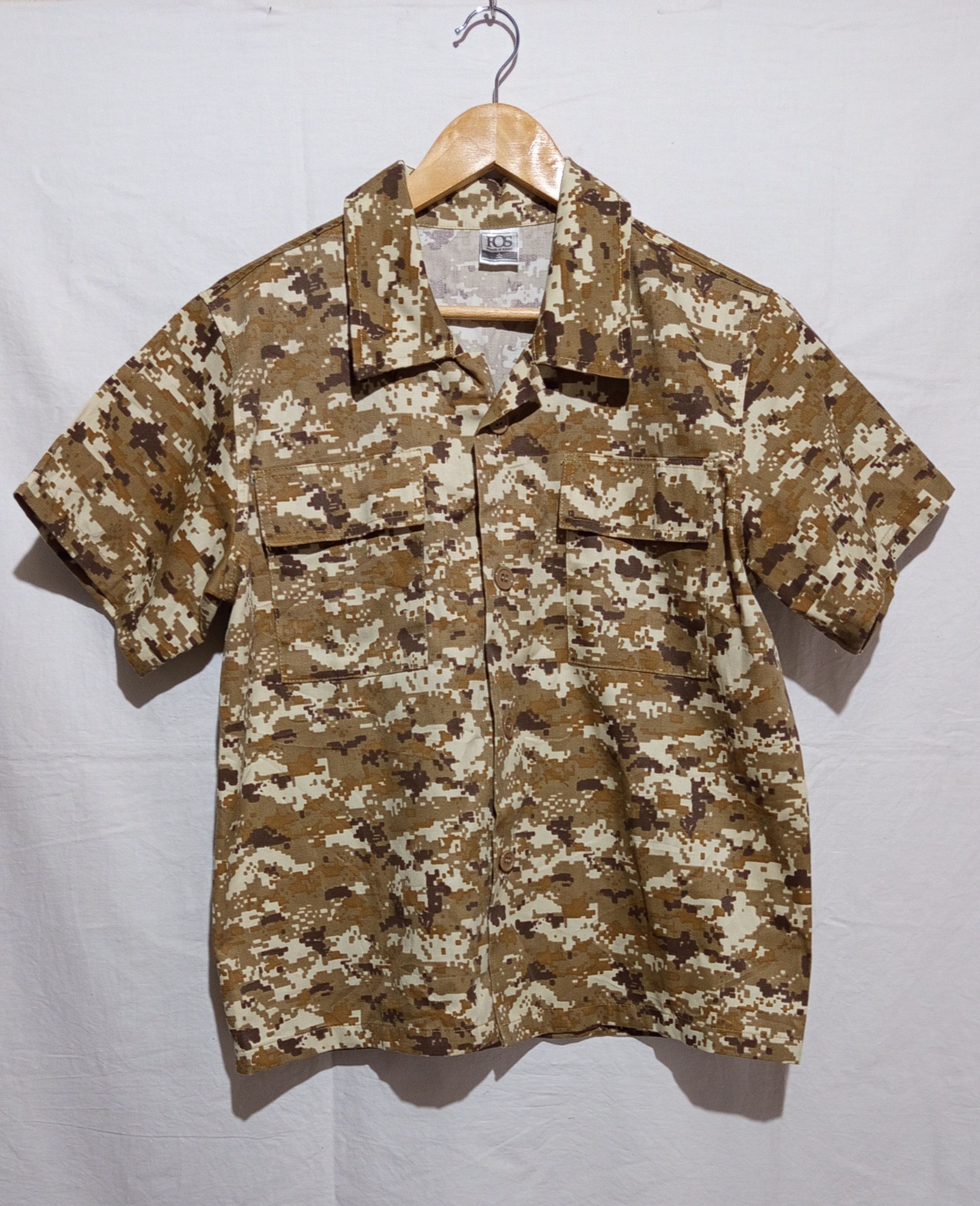Vintage Camo Korean Army Style Button Up Shirt Size US M / EU 48-50 / 2 - 1 Thumbnail
