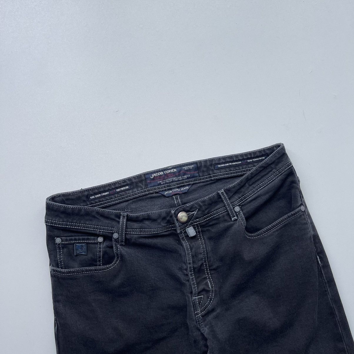 Jacob Cohen Jacob Cohen 688 Handmade Luxury Denim Stretch Jeans Washed Size US 38 / EU 54 - 2 Thumbnail