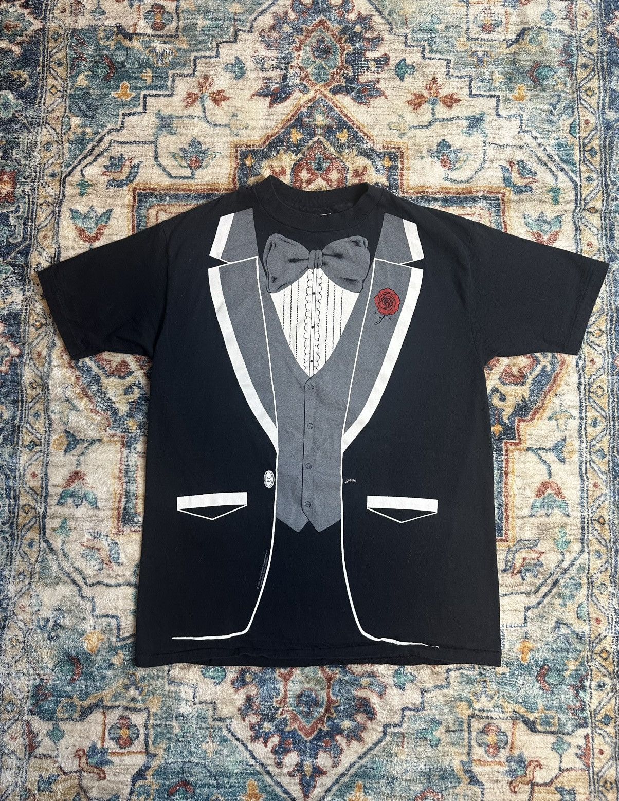 Vintage Vintage 1980 Suit T-shirt Large Size US L / EU 52-54 / 3 - 1 Thumbnail