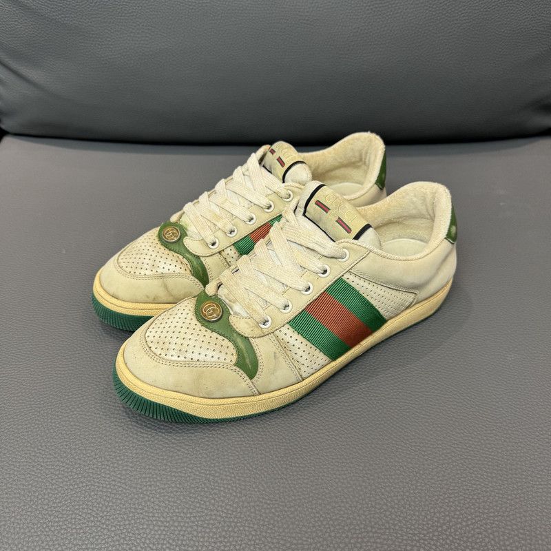 Gucci Gucci Screener Vintage Sneakers in Gray Green 0079 Size US 8.5 / EU 41-42 - 1 Thumbnail
