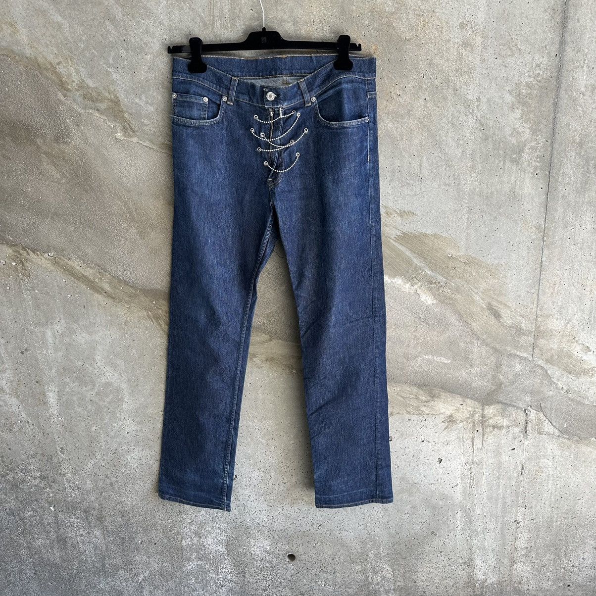 Helmut Lang Helmut Lang AW2004 Runway Chain Denim Size US 34 / EU 50 - 2 Thumbnail