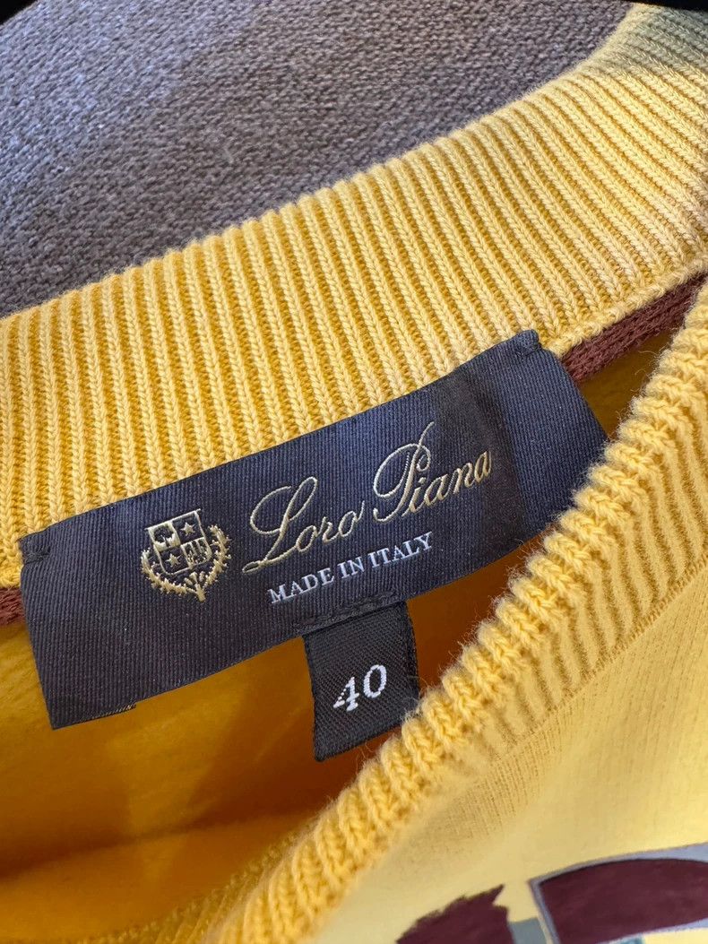 Loro Piana LORO PIANA Colorful sheepskin decorated bright yellow hood Size S / US 4 / IT 40 - 3 Thumbnail