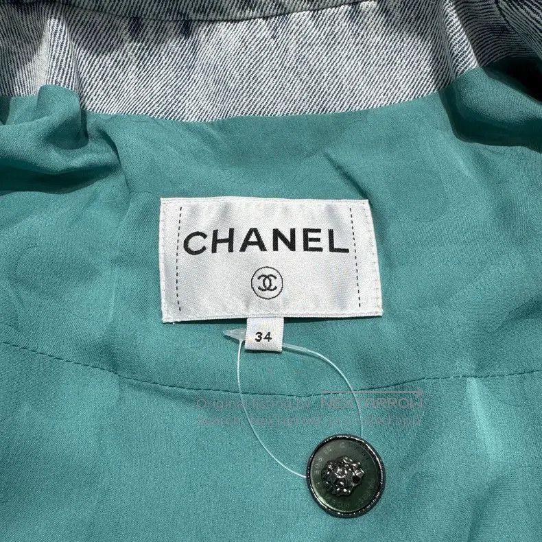 Chanel Chanel Denim stitching jacket Size XXS / US 00 / IT 34 - 2 Thumbnail