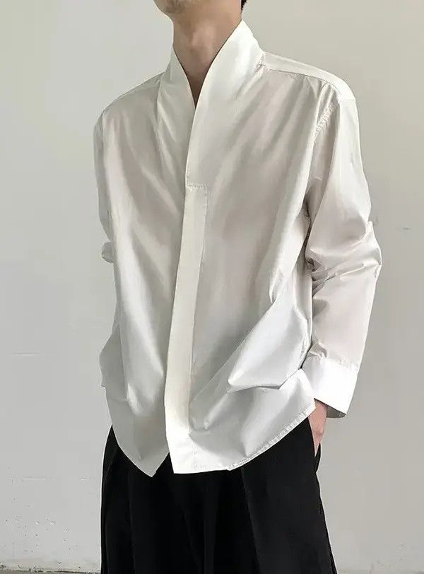 Japanese Brand Kimiko x Fujii Korean fashion retro cleanfit shirt Size US L / EU 52-54 / 3 - 8 Thumbnail