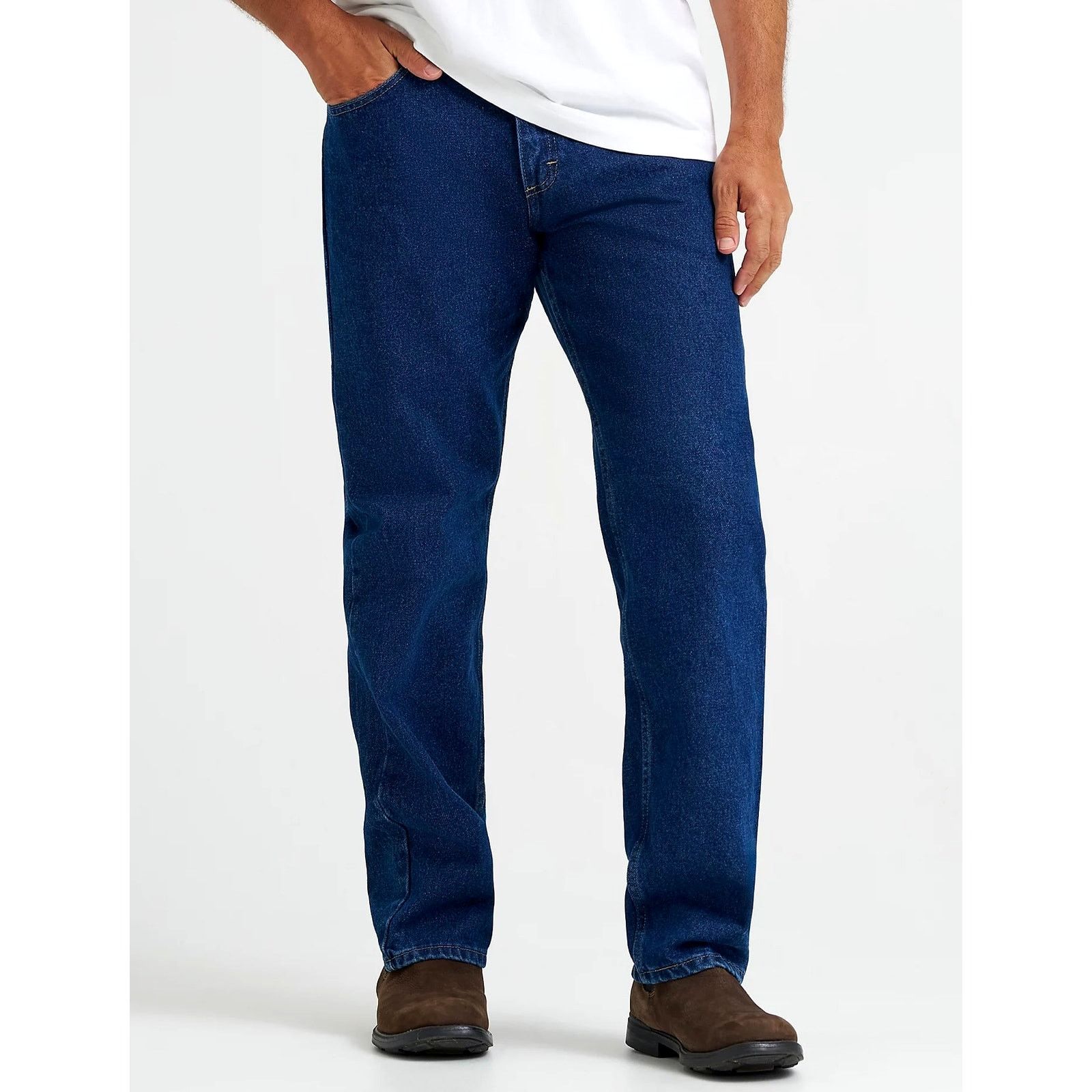 Wrangler Wrangler Authentic Mens Classic Straight Fit Jean Blue 40x30 Size US 40 / EU 56 - 3 Thumbnail