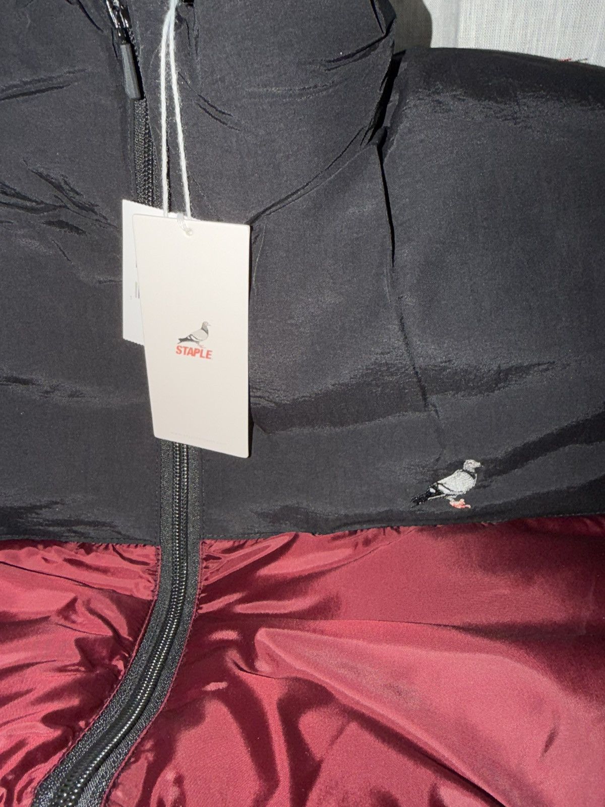 Staple Staple Pigeon Large Bomber Jacket Maroon:/Black Brand NWT Size US L / EU 52-54 / 3 - 7 Thumbnail