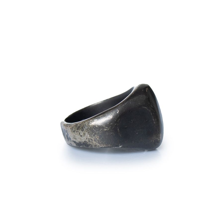Maison Margiela Maison Margiela, Hematite look ring Size ONE SIZE - 3 Thumbnail