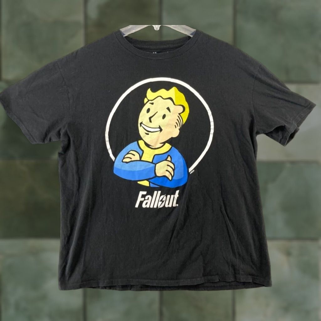 Logo 7 Bethesda Gaming T-Shirt Black XL Short Sleeve Graphic Print Mens Size US XL / EU 56 / 4 - 1 Thumbnail