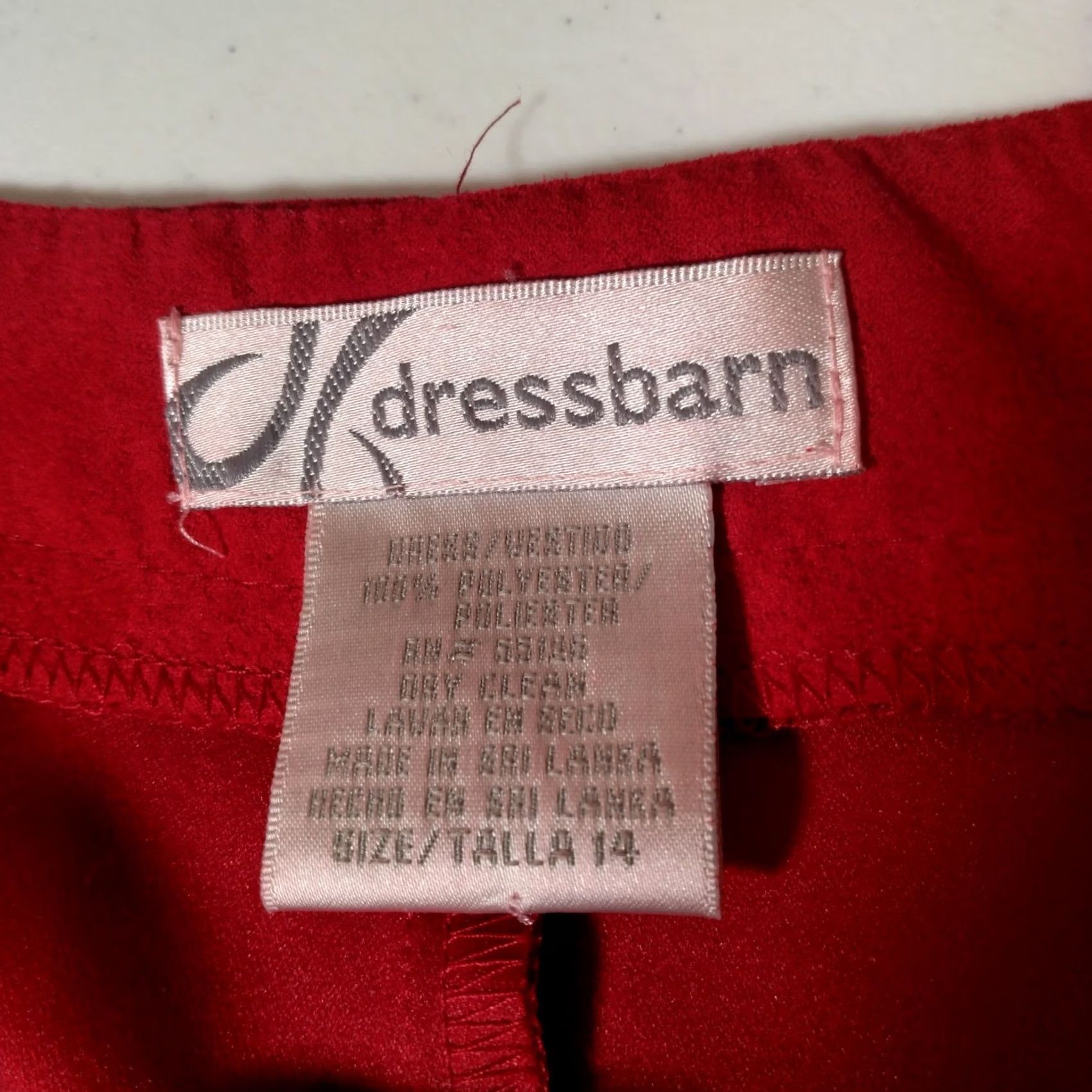 Vintage VINTAGE Dressbarn Dress Shirt Womens 14 Red Microsuede Long Sleeve Button Up Belted Office Wear Size XL / US 12-14 / IT 48-50 - 4 Thumbnail