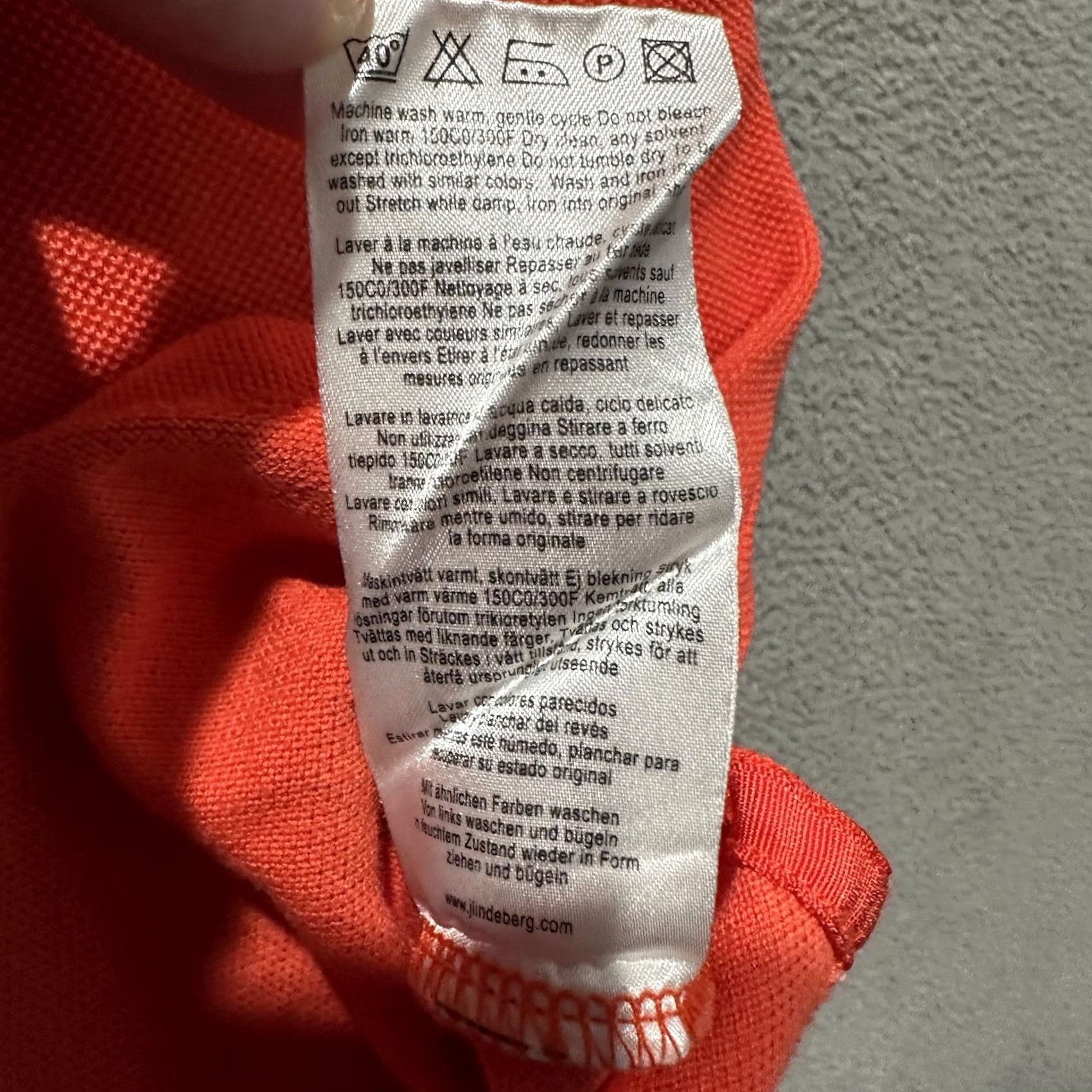 J.Lindeberg J.Lindeberg Polo Shirt Mens Medium Orange Golf Performance Logo Preppy EUC Size US M / EU 48-50 / 2 - 6 Thumbnail