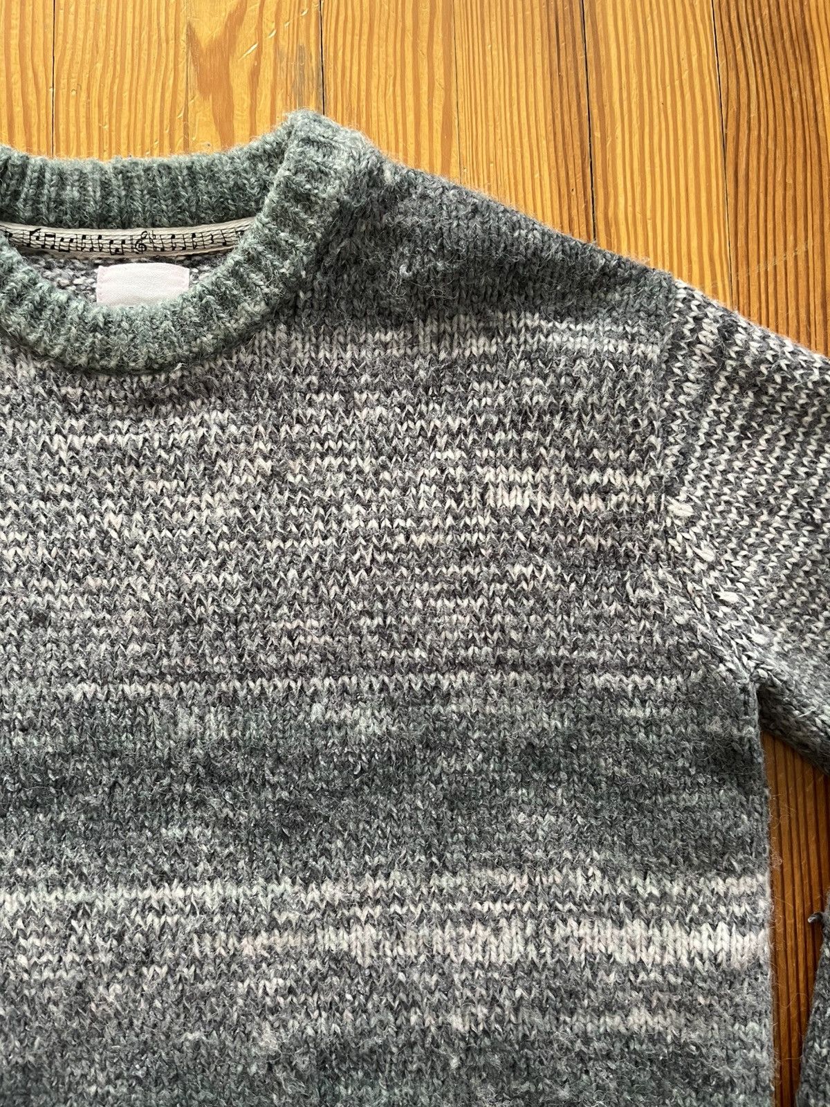 Number (N)ine Number Nine Melanged Distressed Knit Sweater Oversized Grey Size US M / EU 48-50 / 2 - 3 Thumbnail