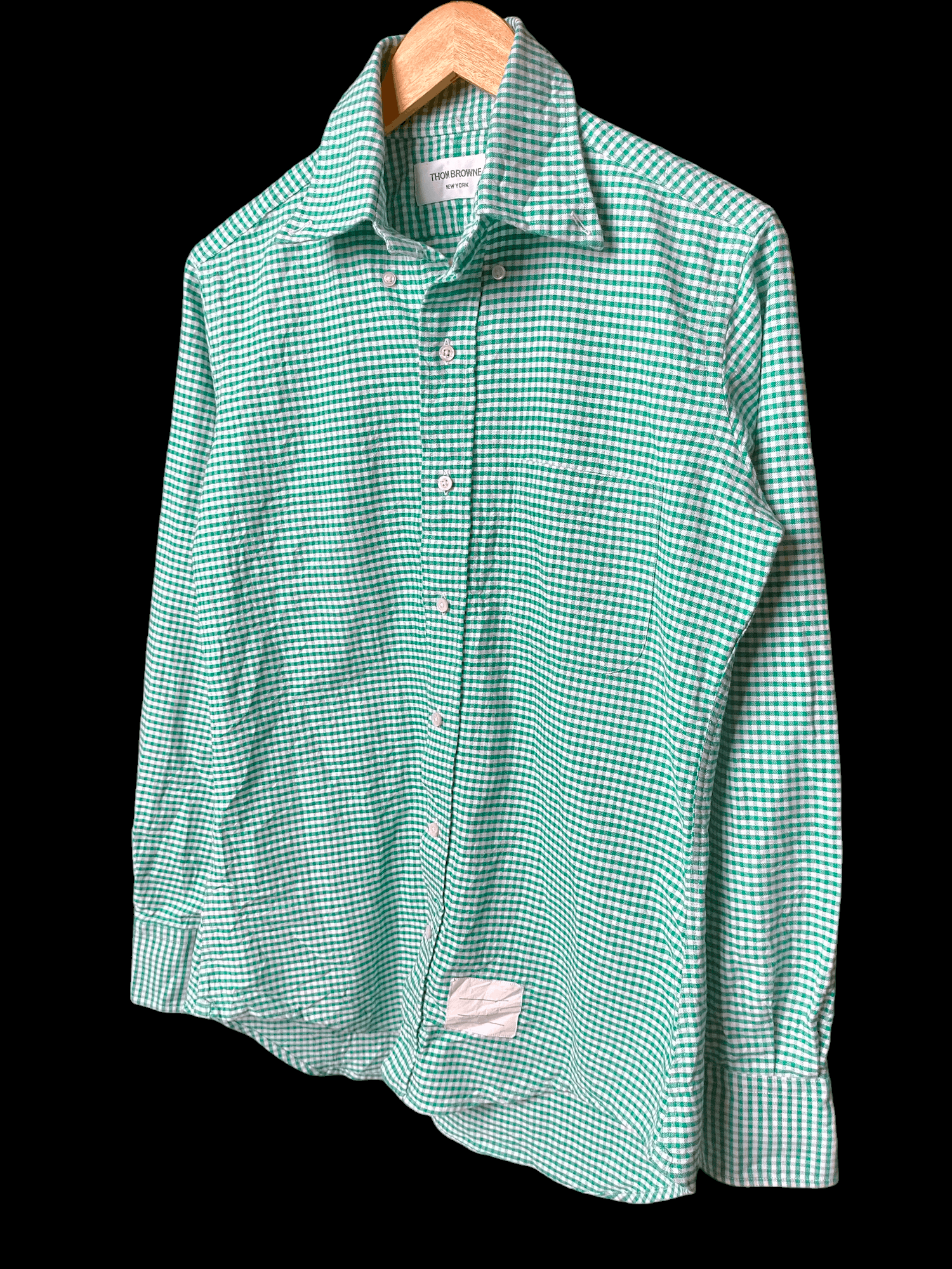 Thom Browne Thom Browne New York Green Check Button ups shirt Size US S / EU 44-46 / 1 - 2 Thumbnail